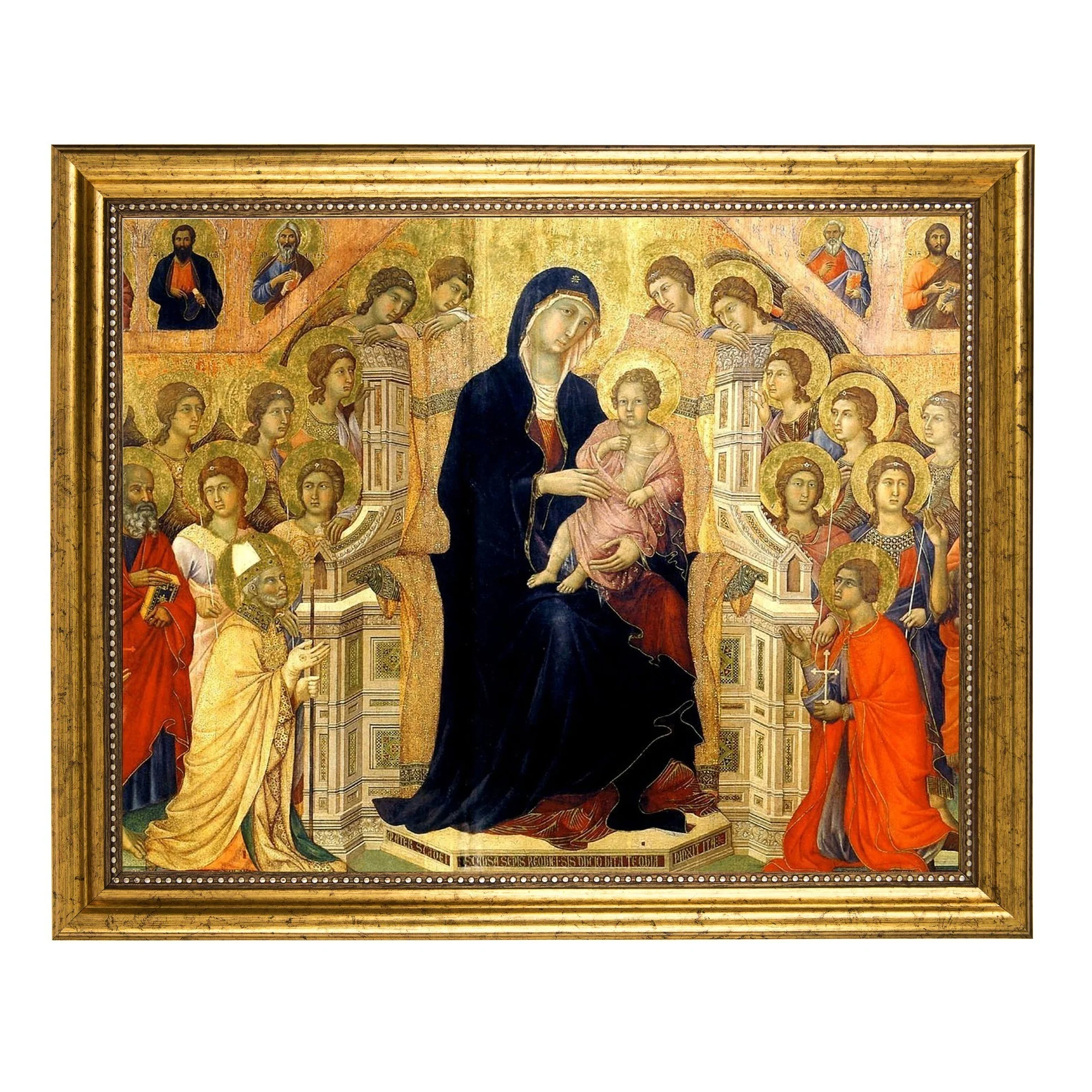 Maesta Altarpiece Madonna & Child Framed Print - Image 2