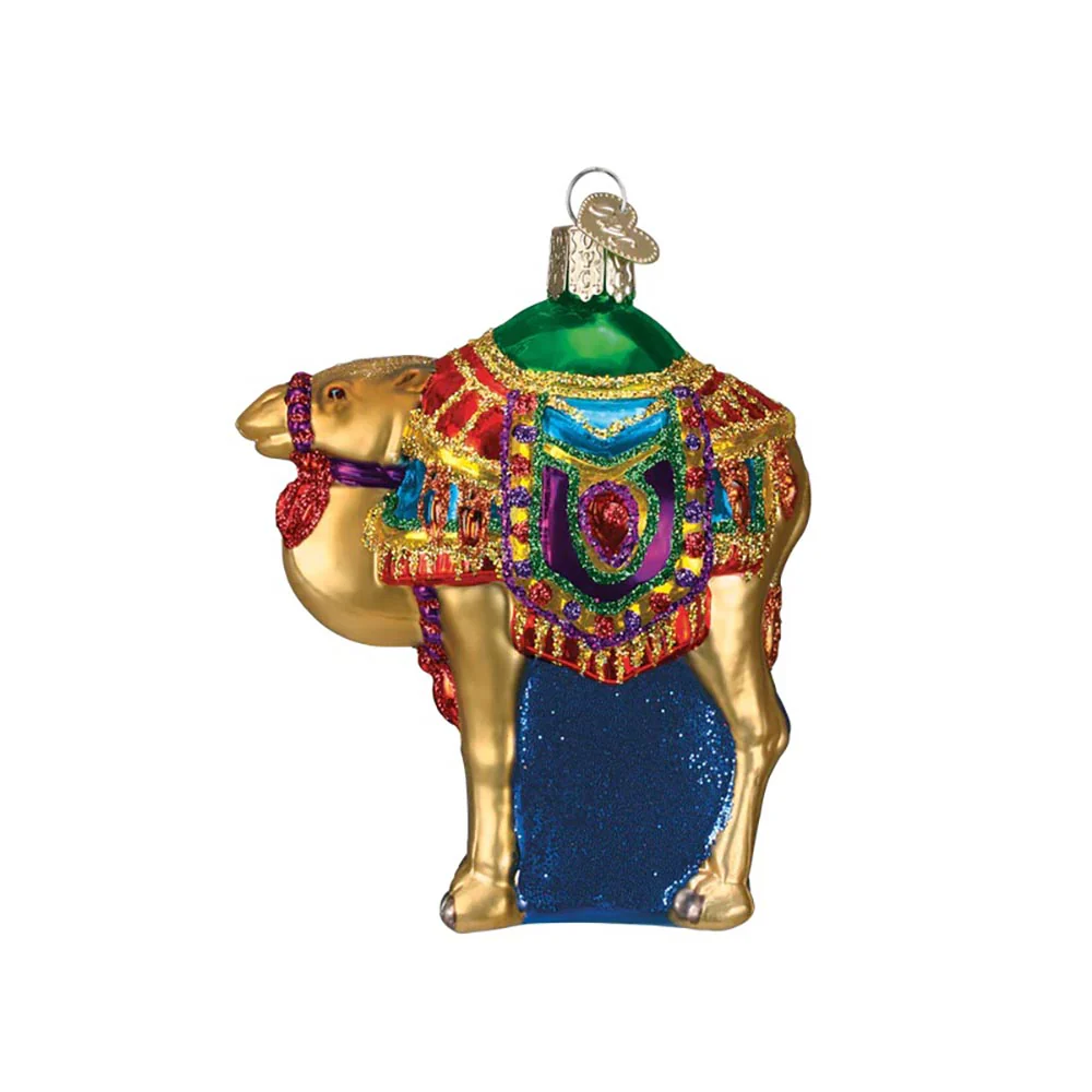 Magi's Camel Blown Glass Ornament - Image 2