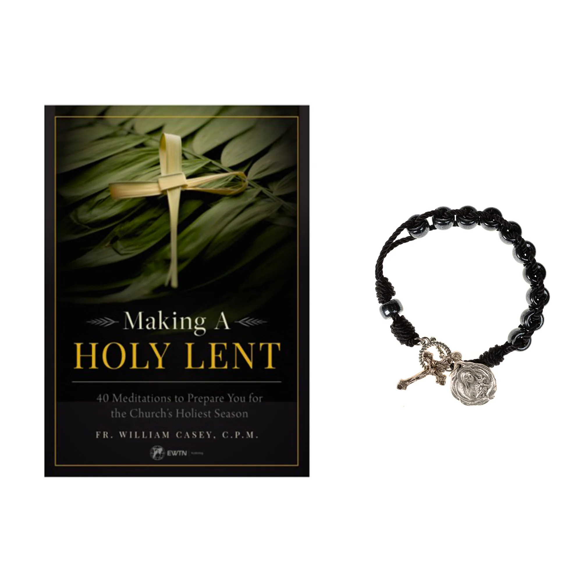 Making a Holy Lent (Book) & St. Therese Sacrifice Bracelet Gift Set