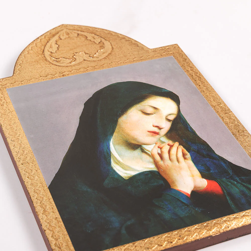 Malatesta Our Lady of Sorrows Florentine Plaque - 14.5" x 9.25" - Image 2