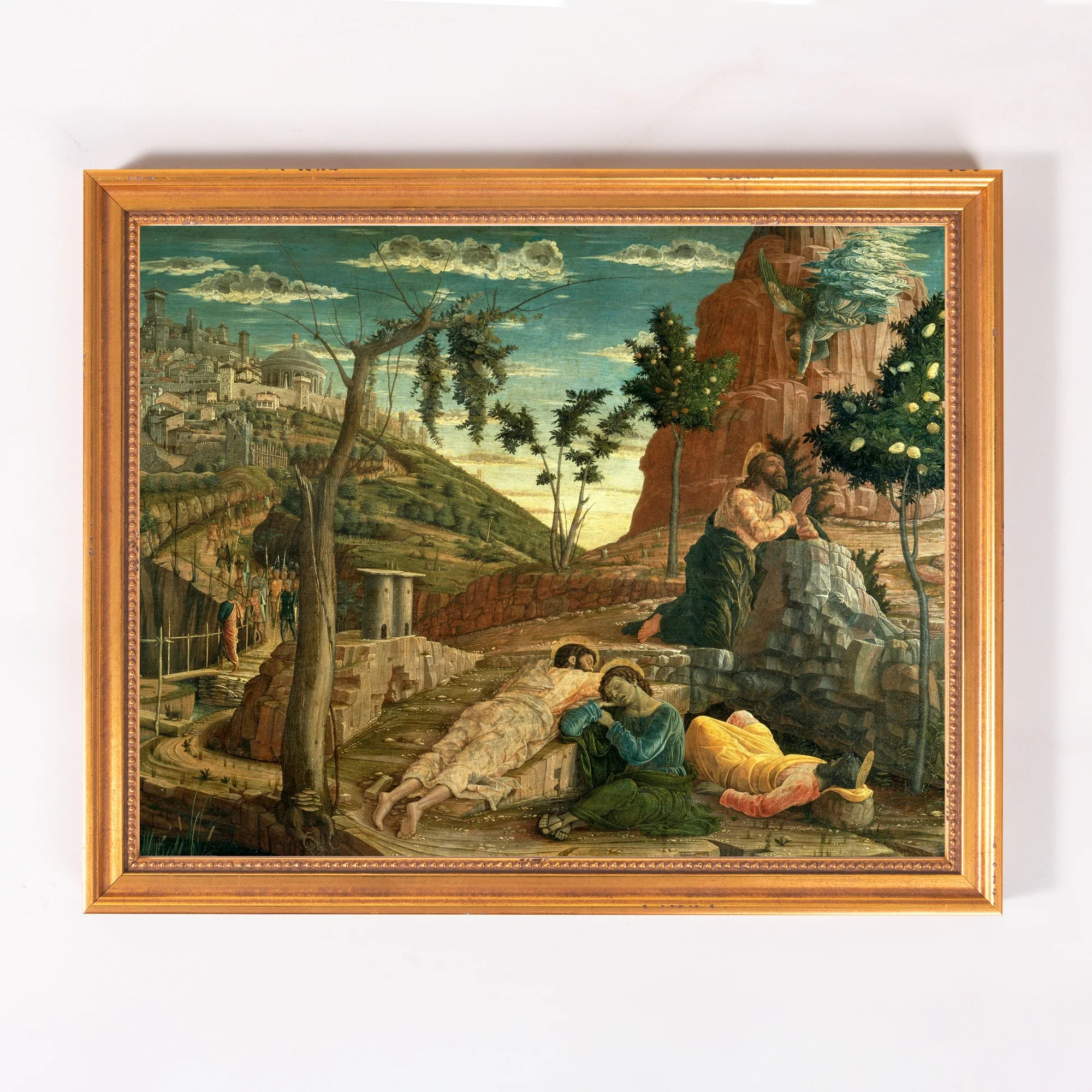 Mantegna's Agony in the Garden Framed Canvas - Sacred Classics Collection - Image 4