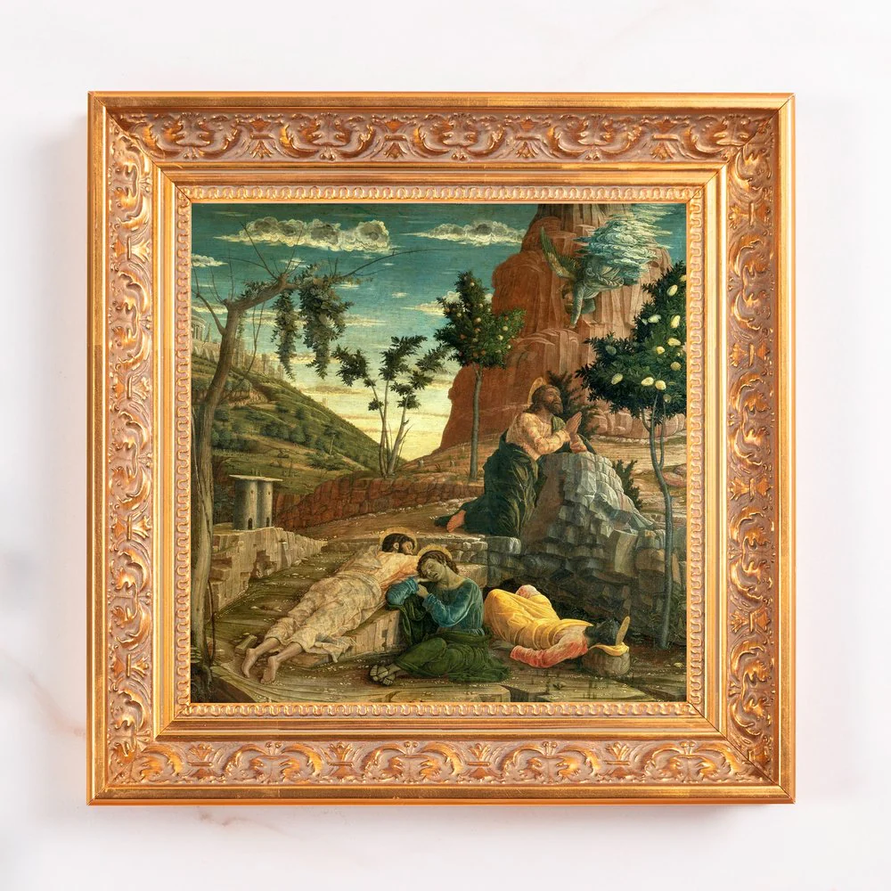 Mantegna's Agony in the Garden Framed Canvas - Sacred Mini Collection - Image 2