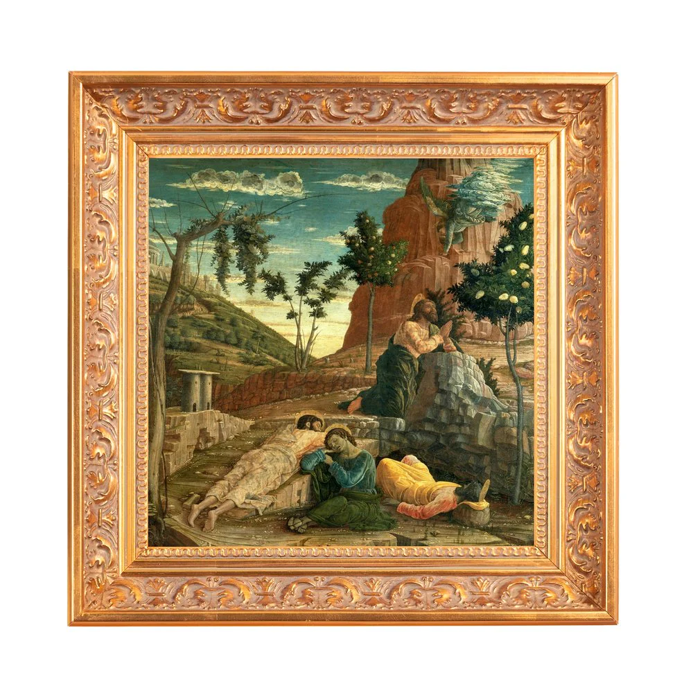 Mantegna's Agony in the Garden Framed Canvas - Sacred Mini Collection - Image 3