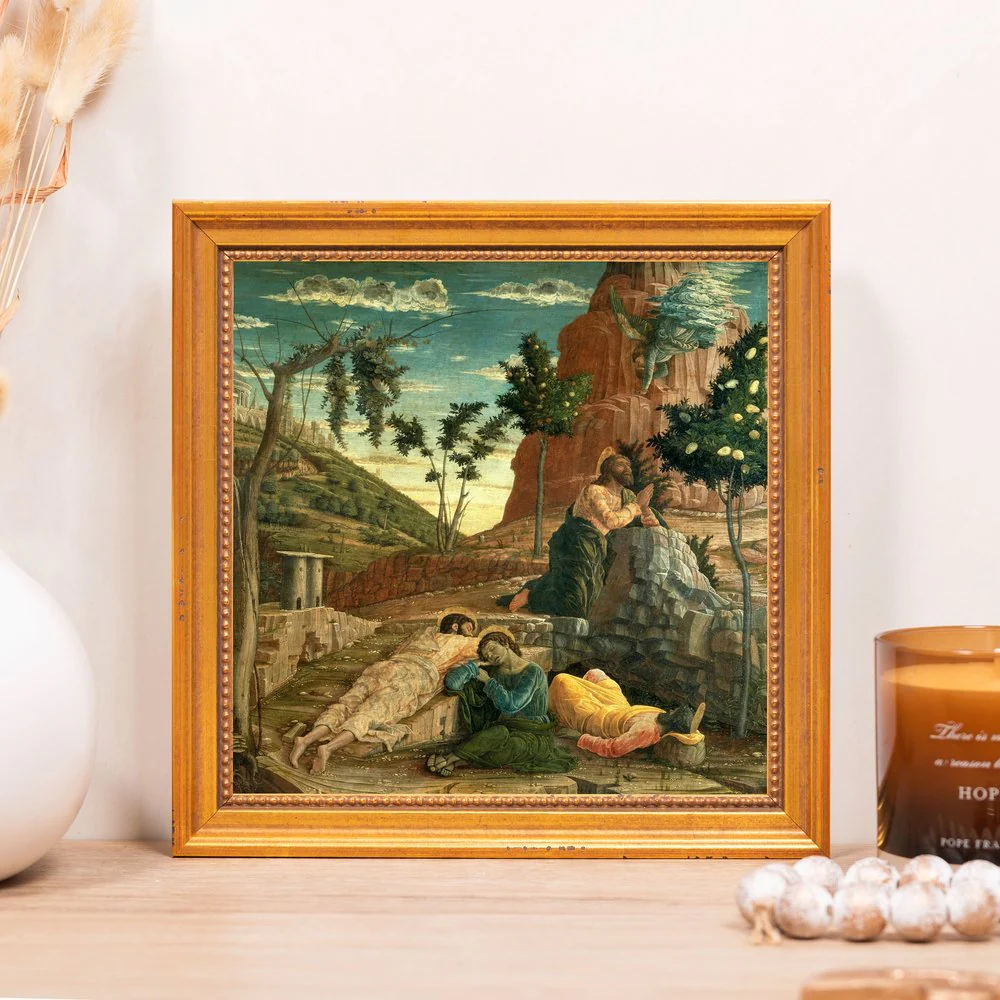 Mantegna's Agony in the Garden Framed Canvas - Sacred Mini Collection - Image 5