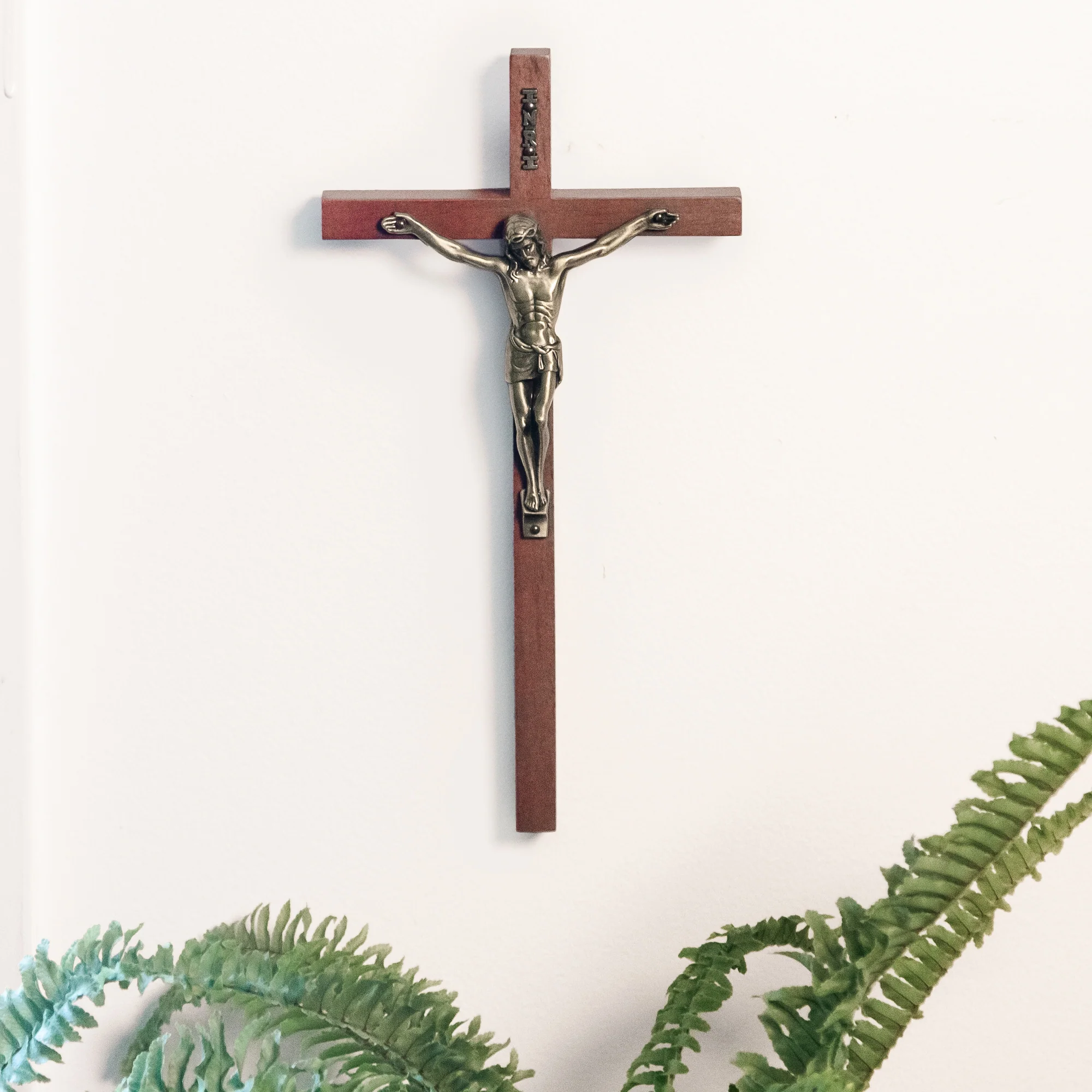 Maple Hardwood Crucifix - 10" - Image 2
