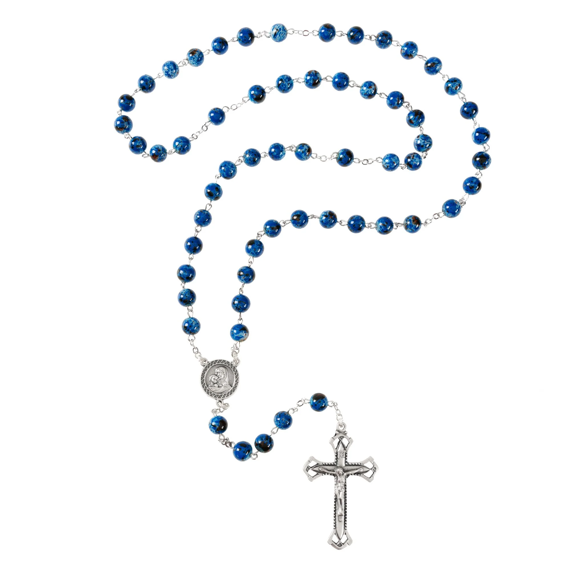 Marbled Blue Rosary - Image 2