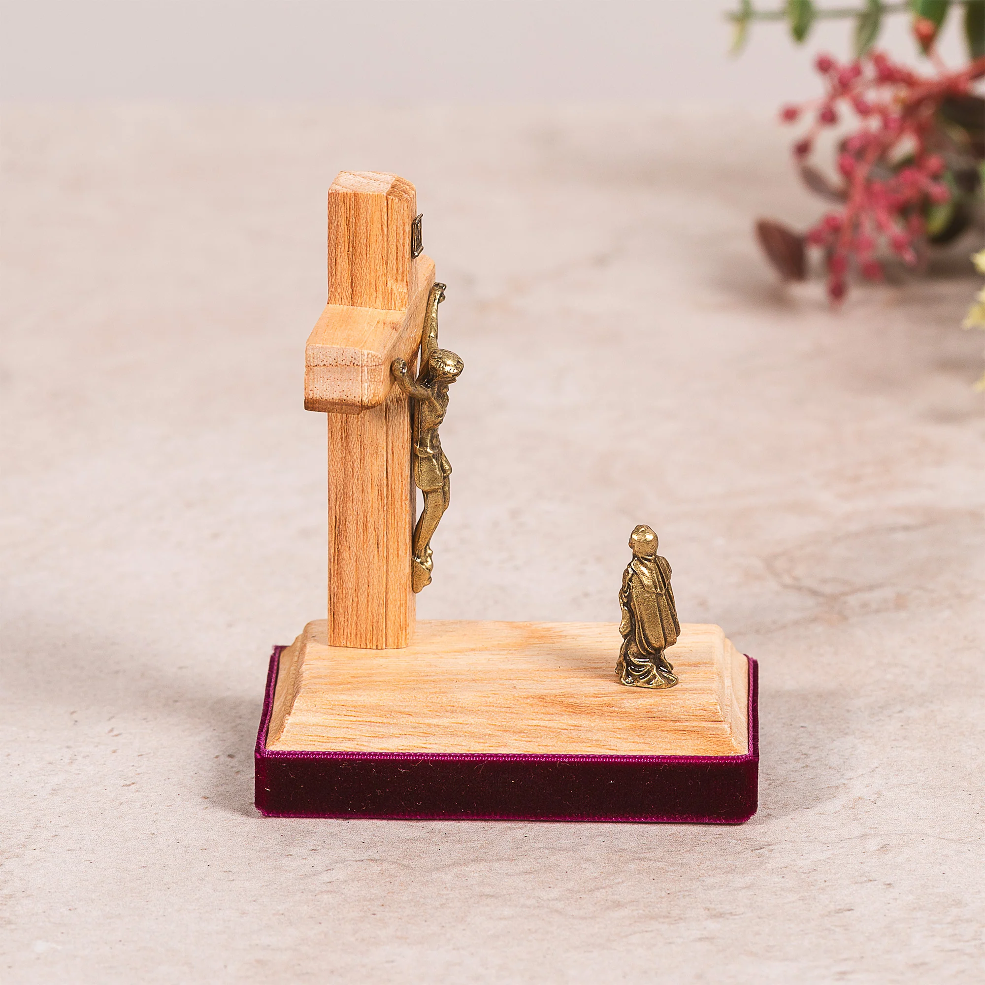 Mary at the Cross Miniature Figurine - 3" - Image 3