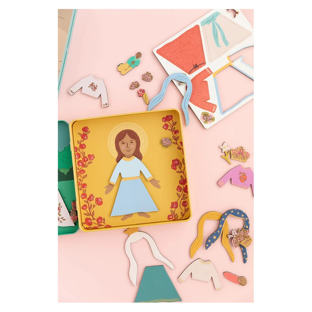 Mary Dress Up & Prayer Garden Magnet Playset - Image 5