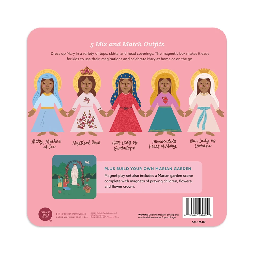 Mary Dress Up & Prayer Garden Magnet Playset - Image 6