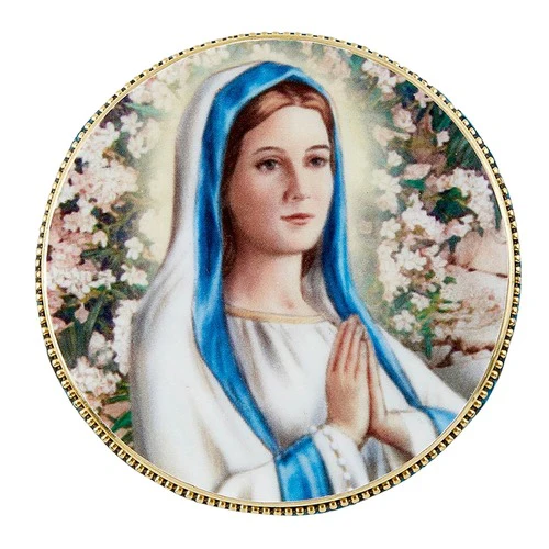 Mary in the Garden Mosaic Rosary Case - Image 3