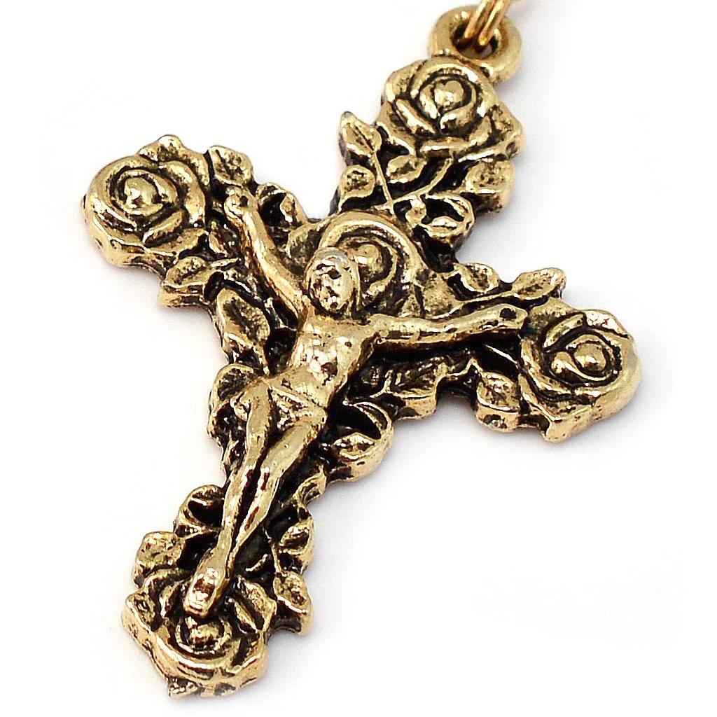 Mary Love Rosary - Gold Plated - Image 2