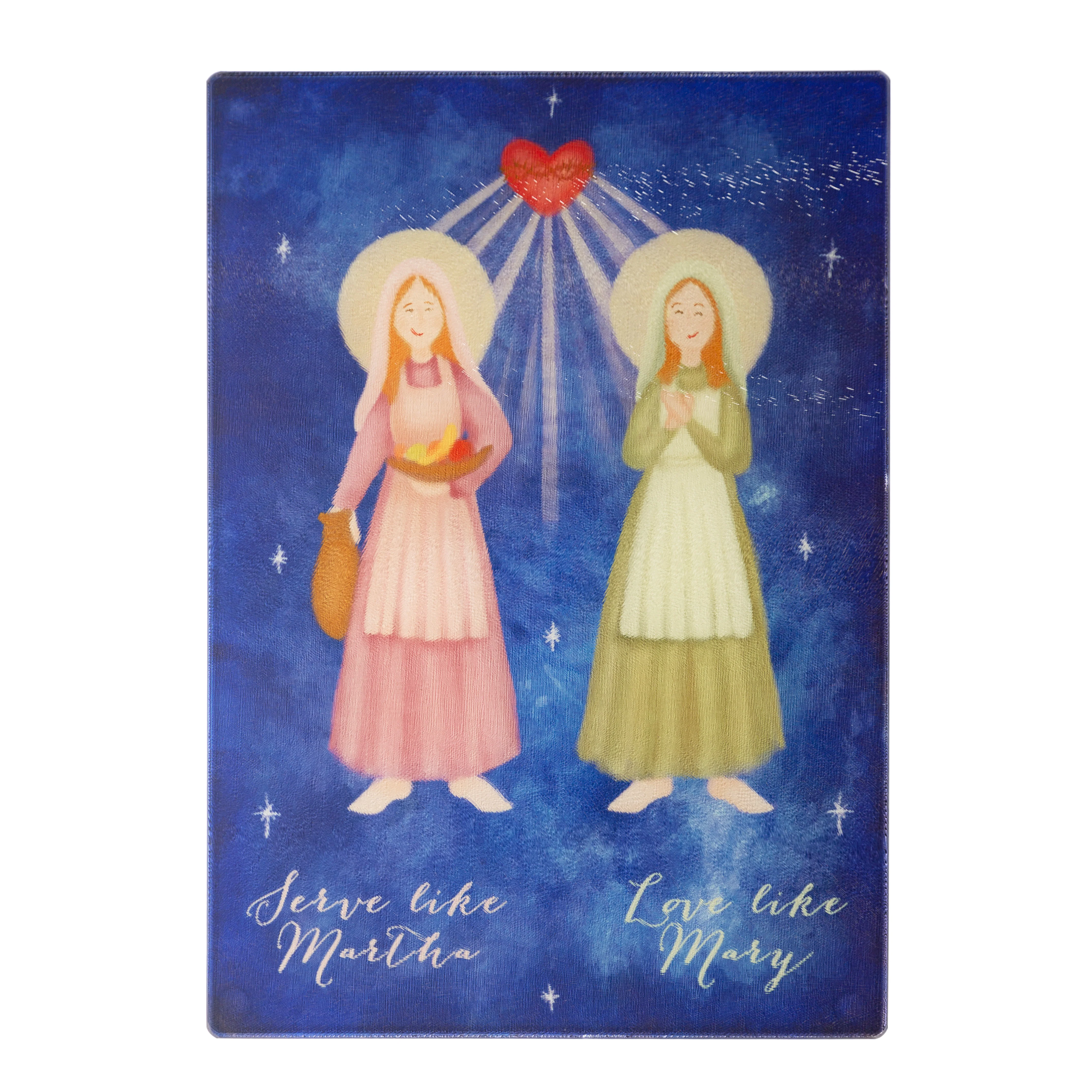 Mary & Martha Glass Cutting Board - Image 2