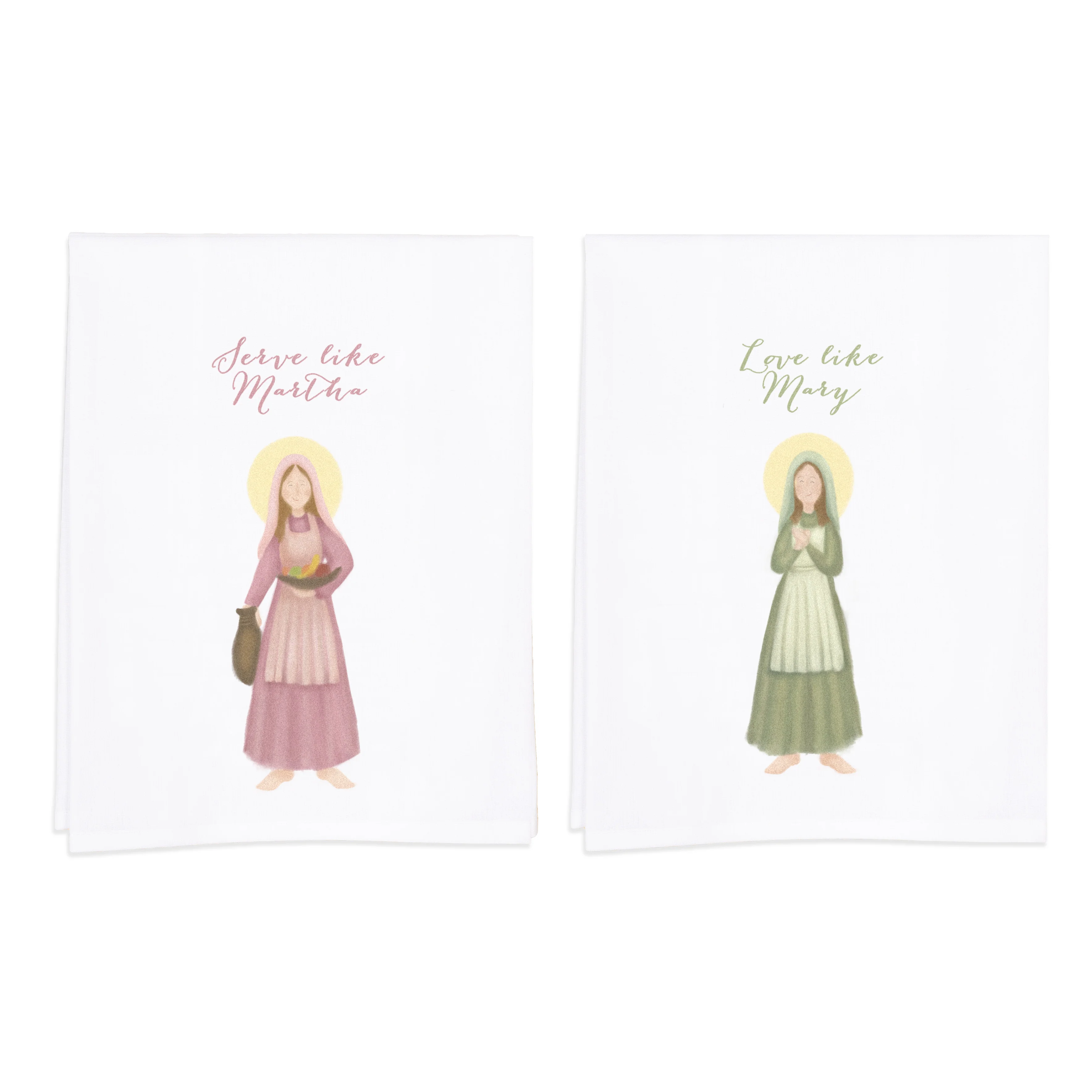 Mary & Martha Set of Two Dish Towels - Image 2