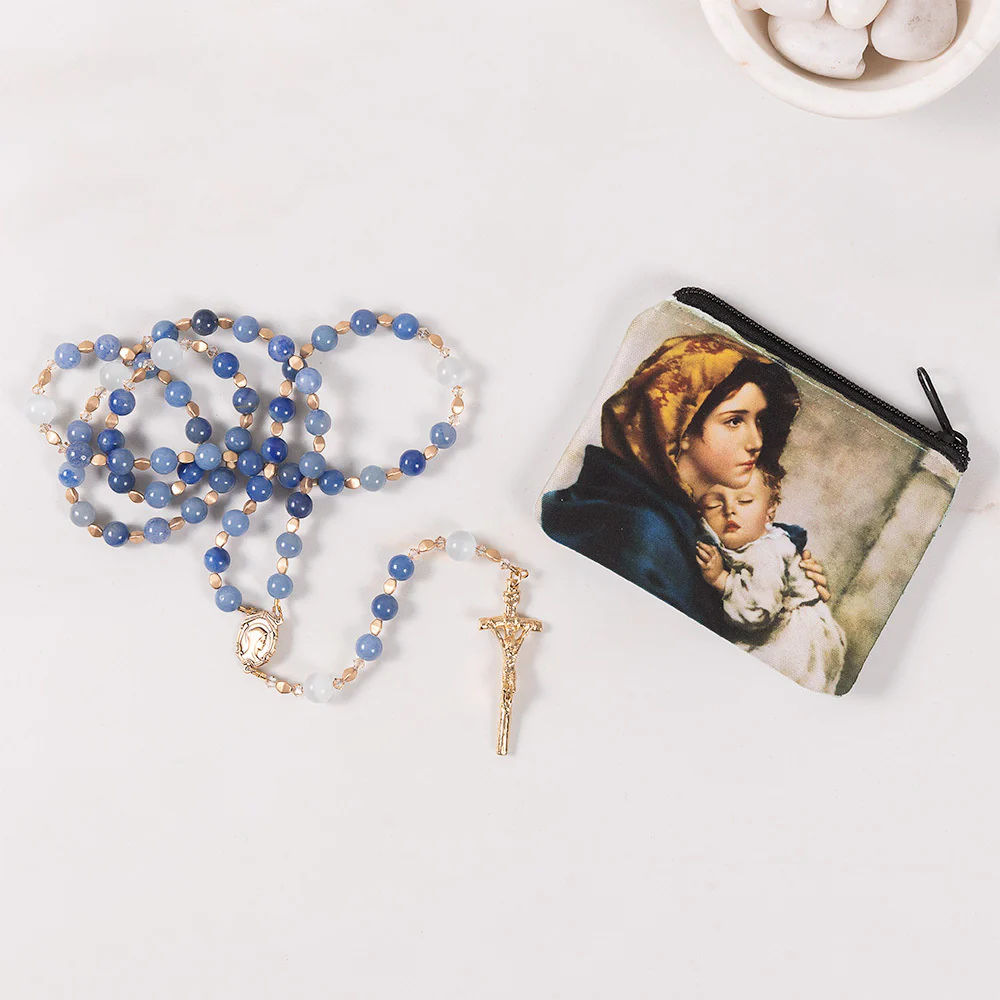 Mary Mother of God Rosary & Madonna of the Streets Rosary Pouch Gift Set