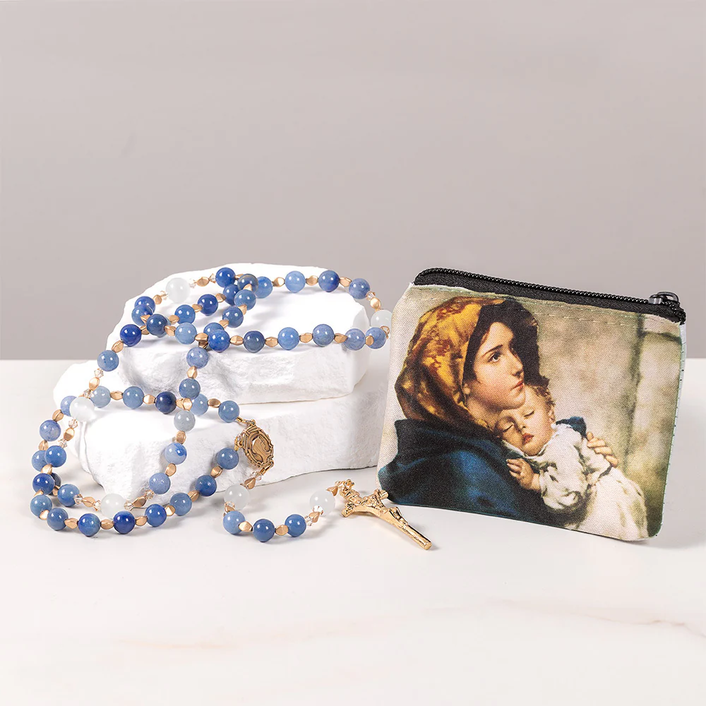 Mary Mother of God Rosary & Madonna of the Streets Rosary Pouch Gift Set - Image 2