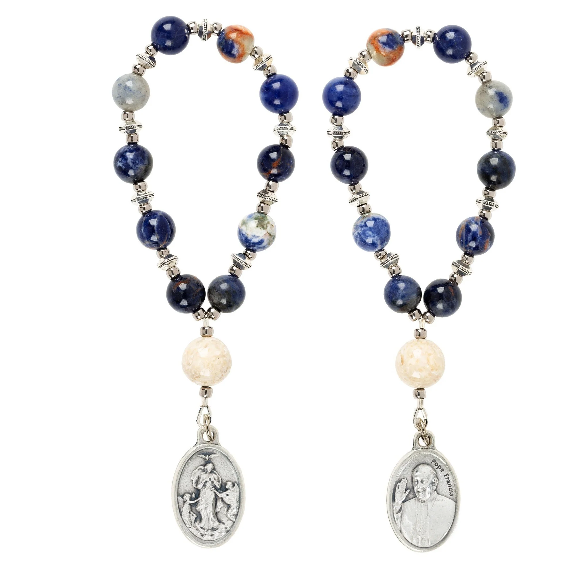 Mary Undoer of Knots Decade Rosary with Card - Image 3