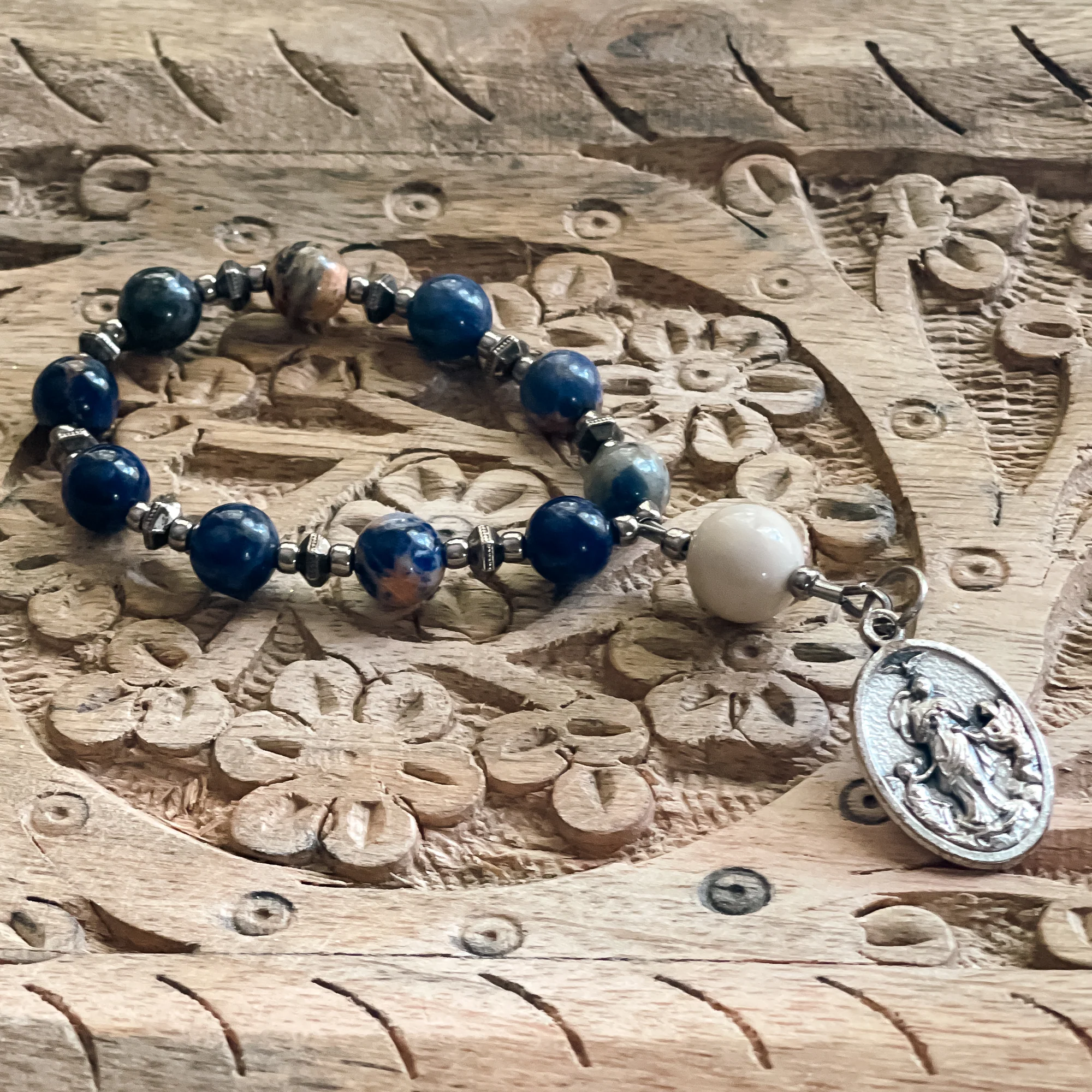 Mary Undoer of Knots Decade Rosary with Card - Image 7