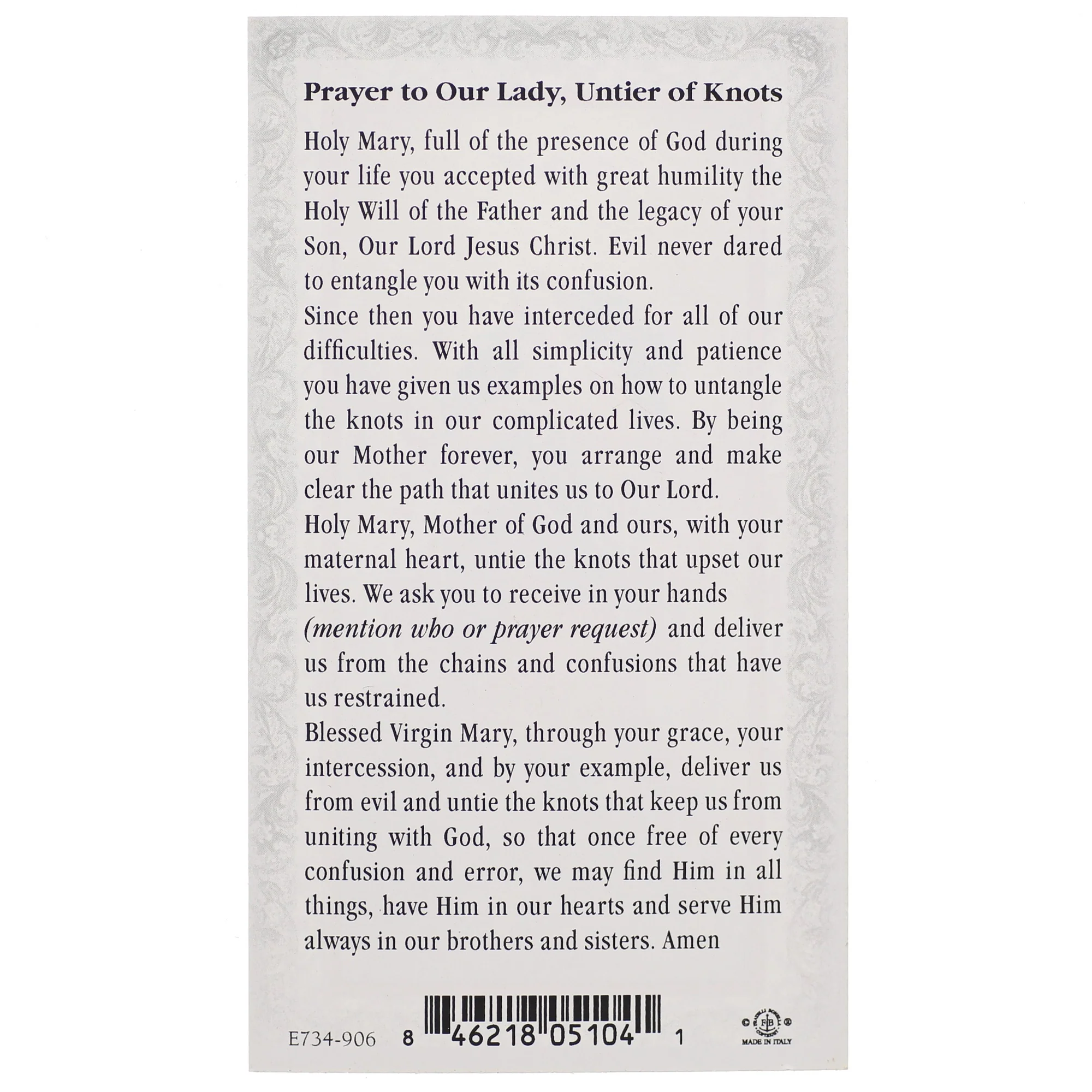 Mary Undoer of Knots Figurine - Image 3