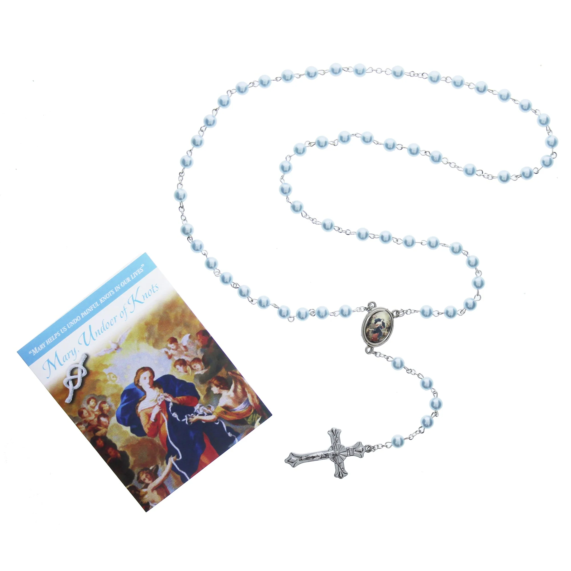 Mary Undoer of Knots Rosary with Booklet - Image 2