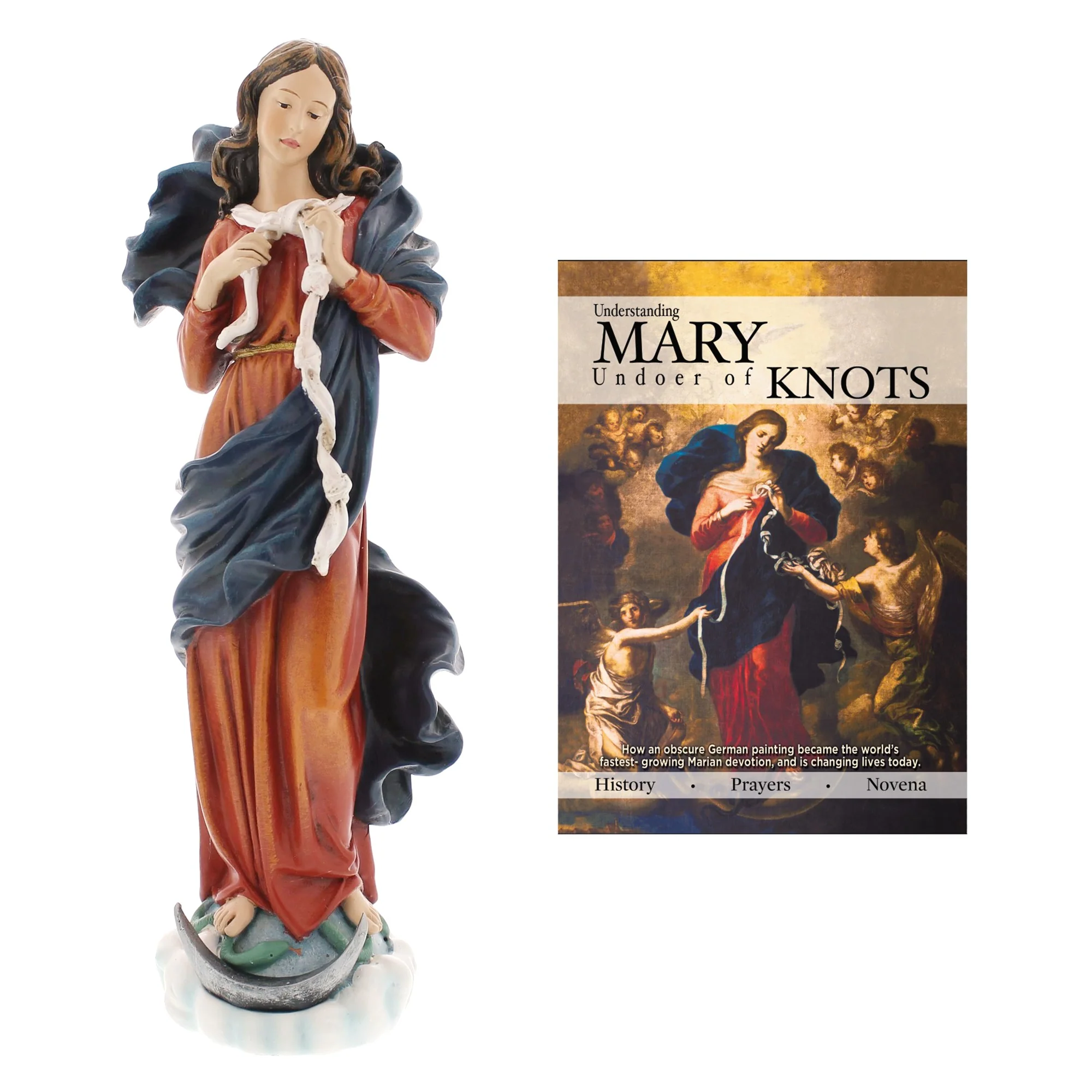 Mary Undoer of Knots Statue with Booklet - Image 3