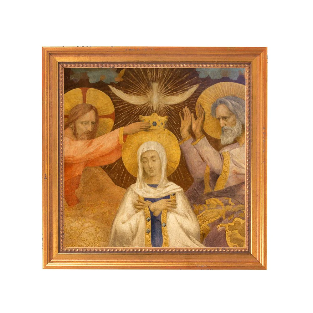 Mary's Coronation Fresco Framed Canvas - Sacred Mini Collection - Image 10