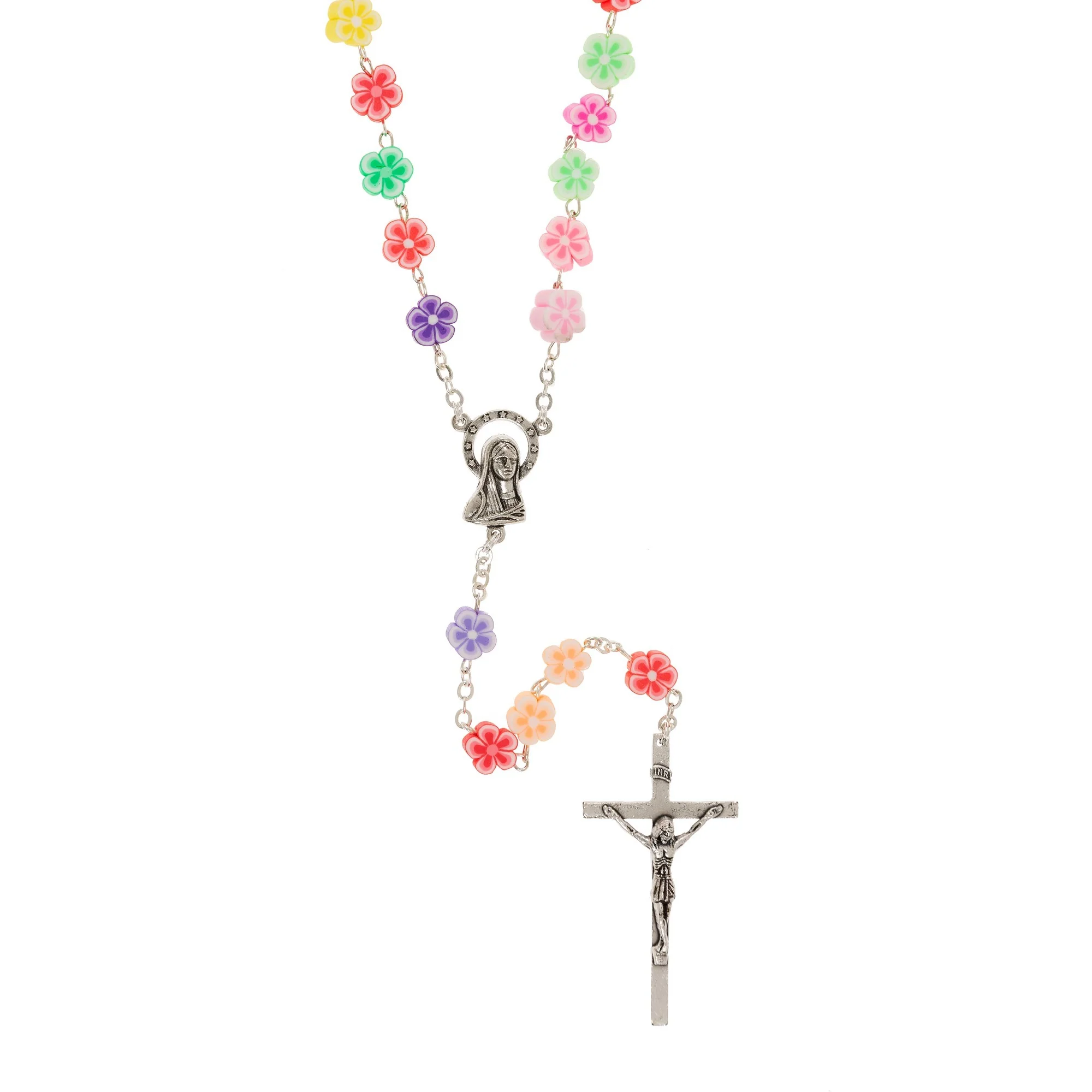 Mary's Flower Garden Colorful Rosary - Image 2