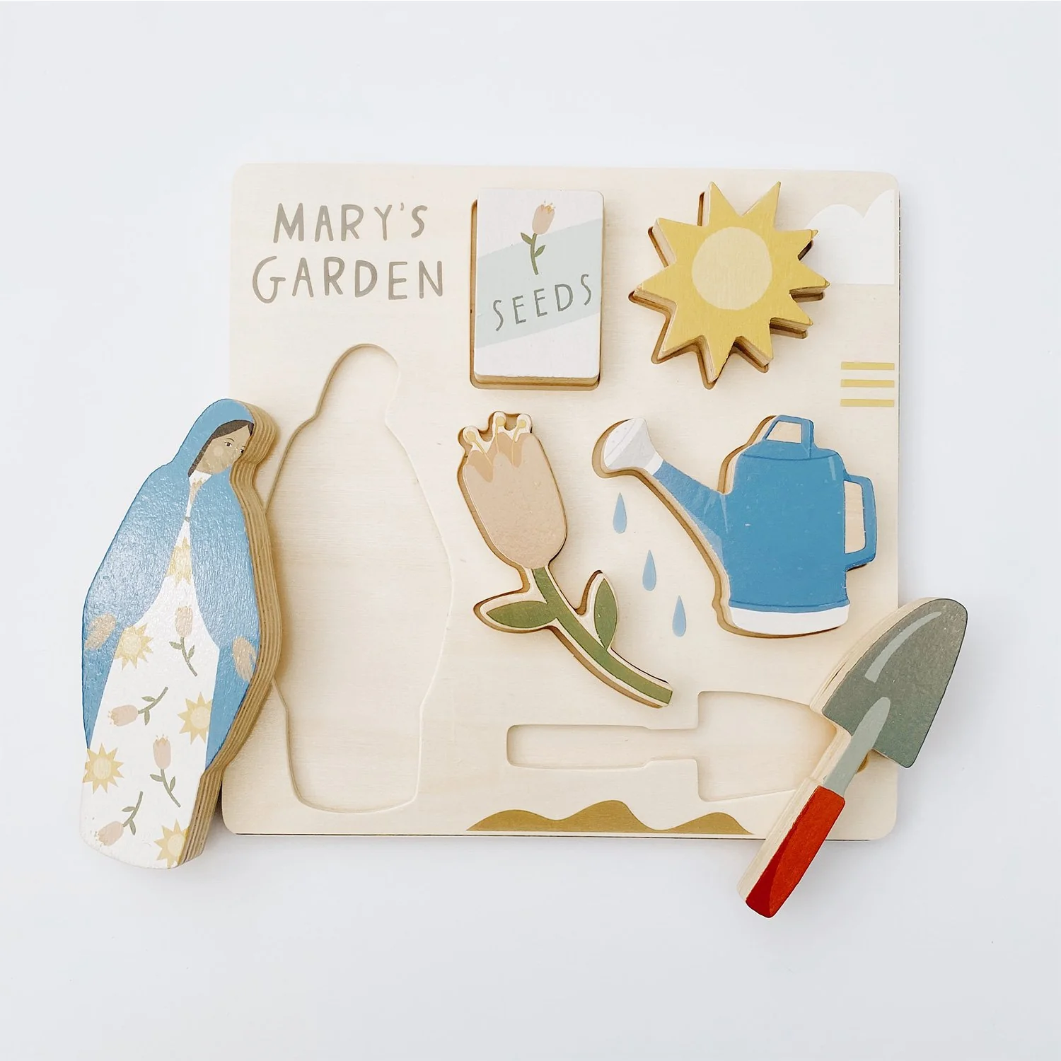 Mary's Garden Wooden Puzzle - Be A Heart - Image 2