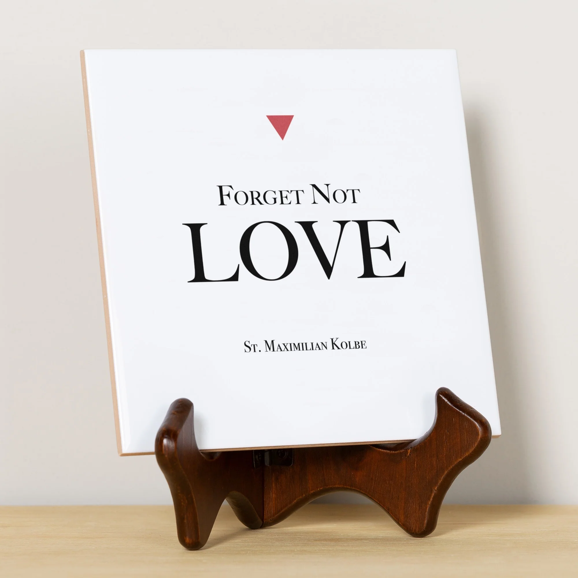 Maximilian Kolbe "Love" Quote Tile - Image 2