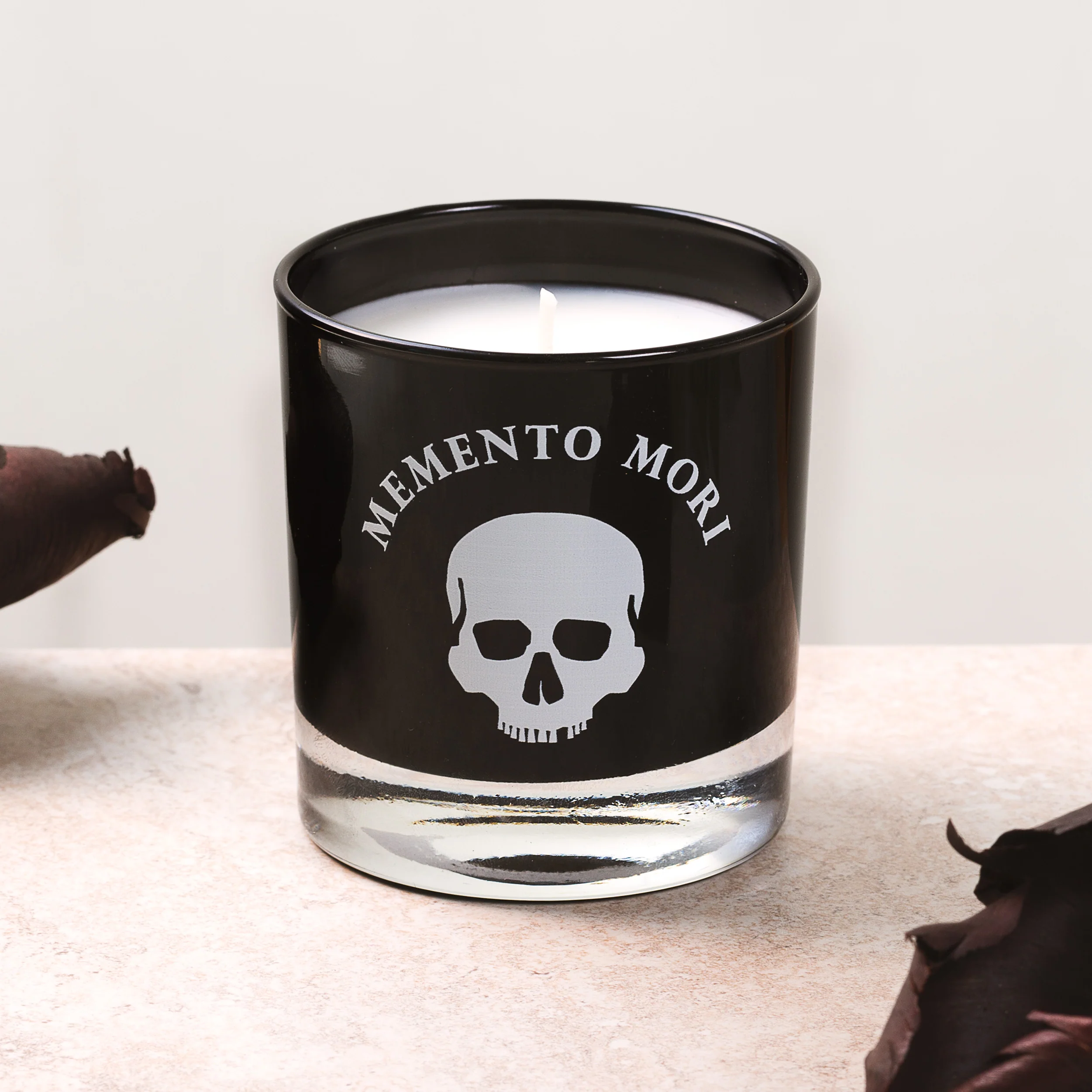 Memento Mori Candle - Black - Image 2