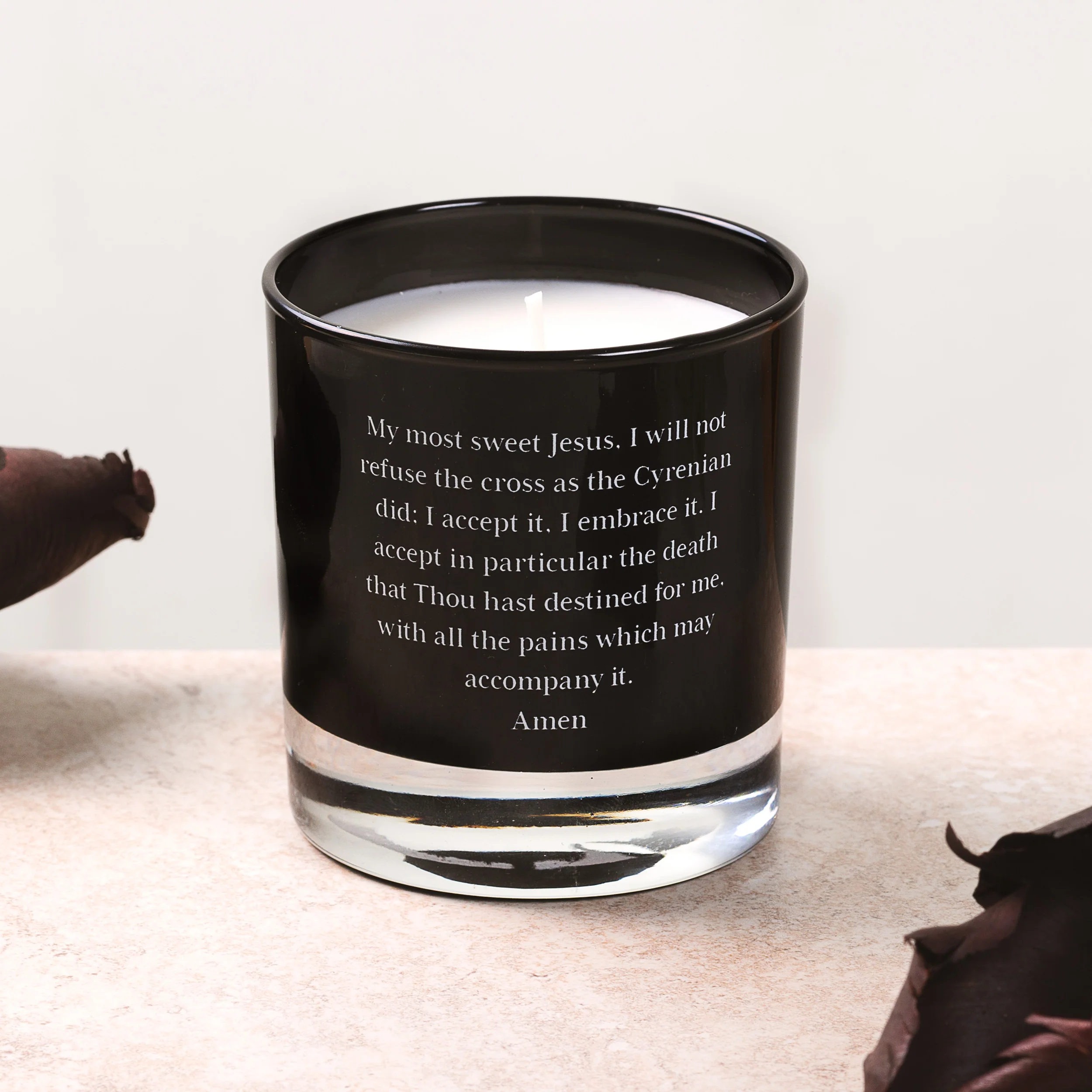 Memento Mori Candle - Black - Image 3
