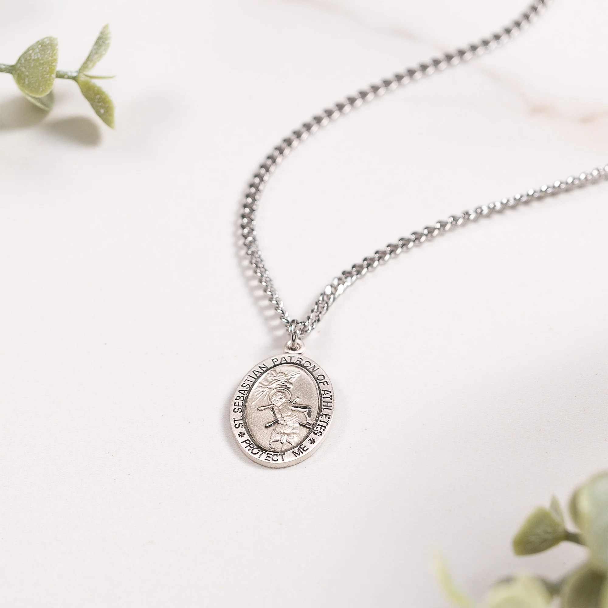 Men & Boys St. Sebastian Patron of Athletes Necklace - Multiple Sports - Image 16