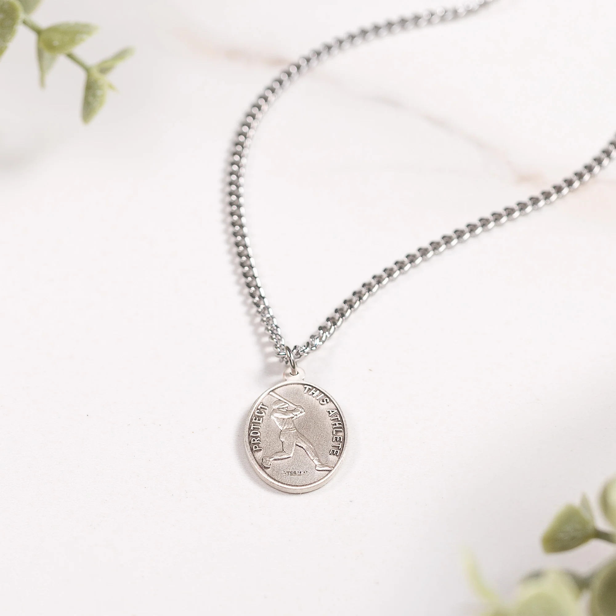 Men & Boys St. Sebastian Patron of Athletes Necklace - Multiple Sports - Image 2