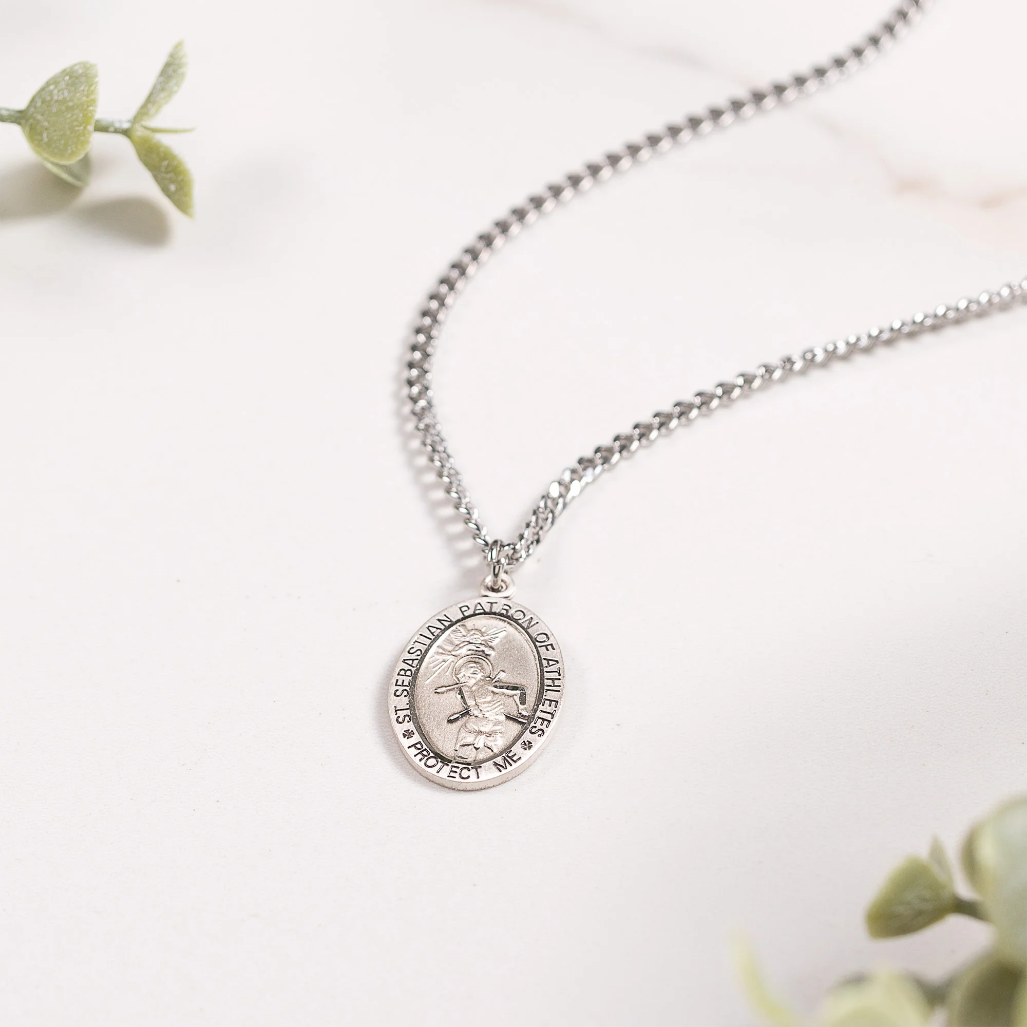 Men & Boys St. Sebastian Patron of Athletes Necklace - Multiple Sports - Image 21