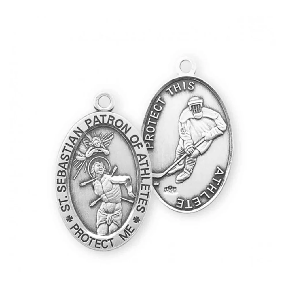 Men & Boys St. Sebastian Patron of Athletes Necklace - Multiple Sports - Image 8