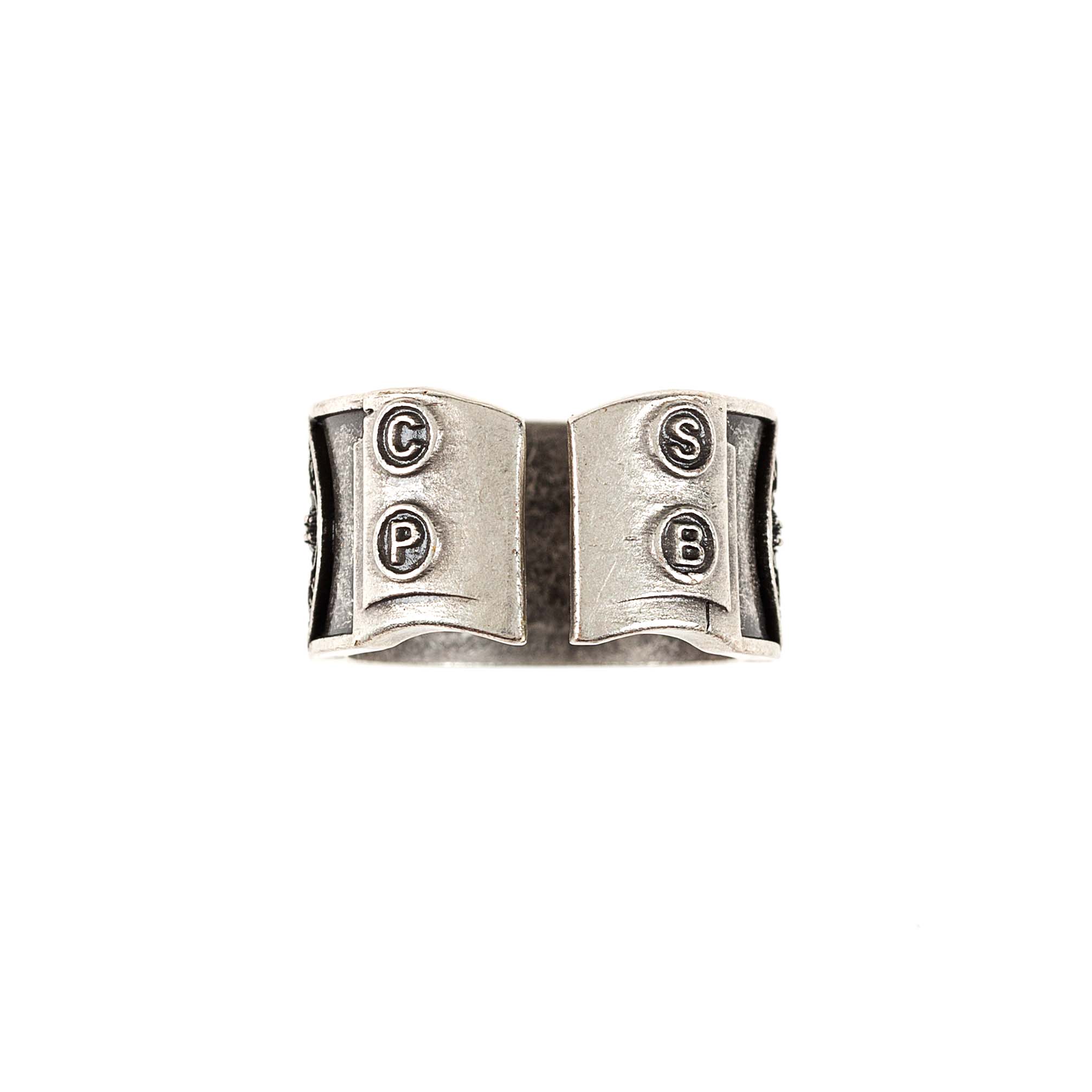 Men's Stamped St. Benedict Medal Ring - Image 4