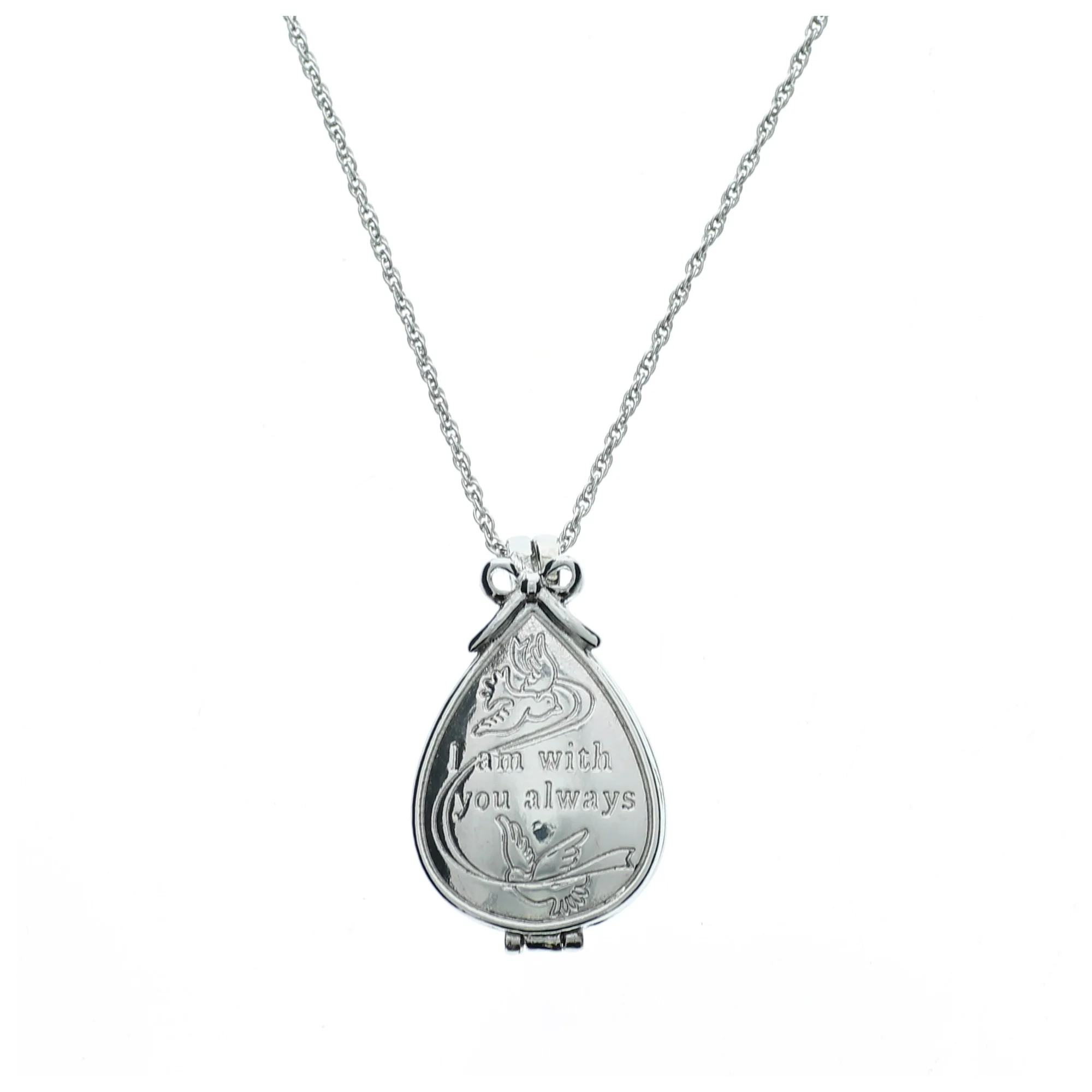 Merry Christmas from Heaven - Keepsake Locket w/Memory Box - Image 2
