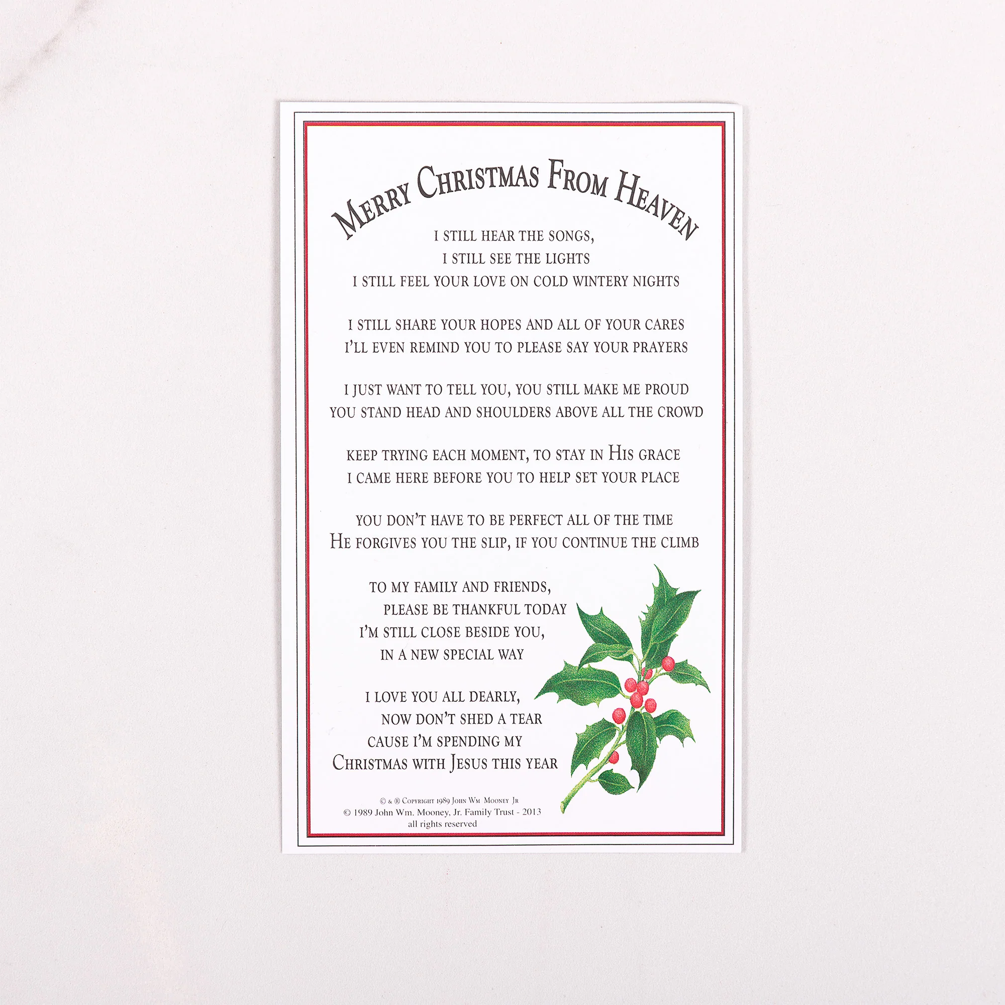 Merry Christmas From Heaven Ornament and Bookmark - Image 5