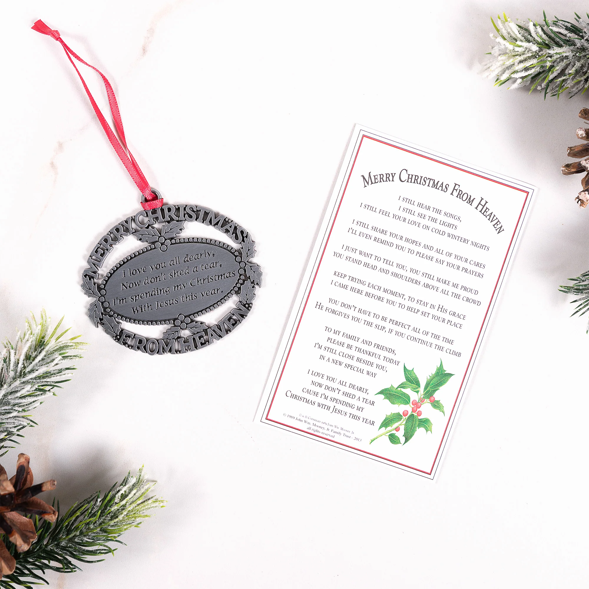 Merry Christmas From Heaven Ornament and Bookmark - Image 7