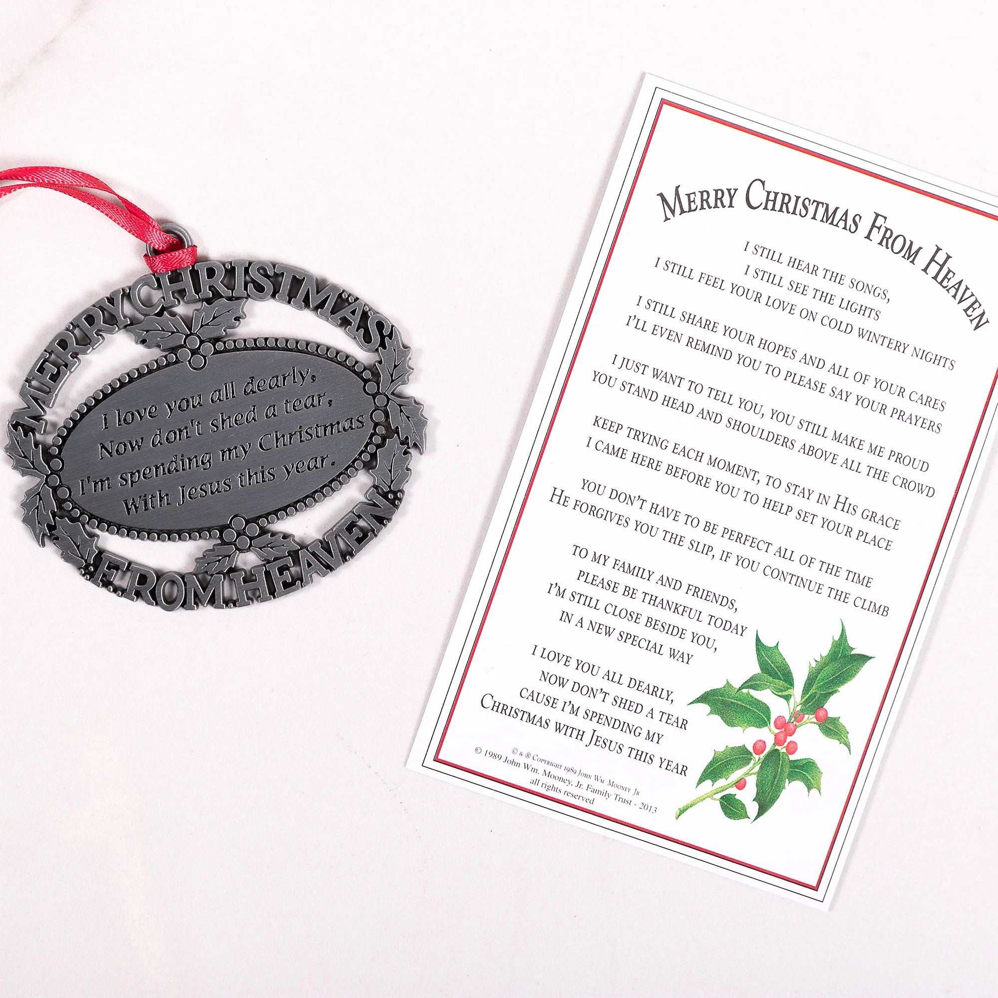 Merry Christmas From Heaven Ornament and Bookmark - Image 9