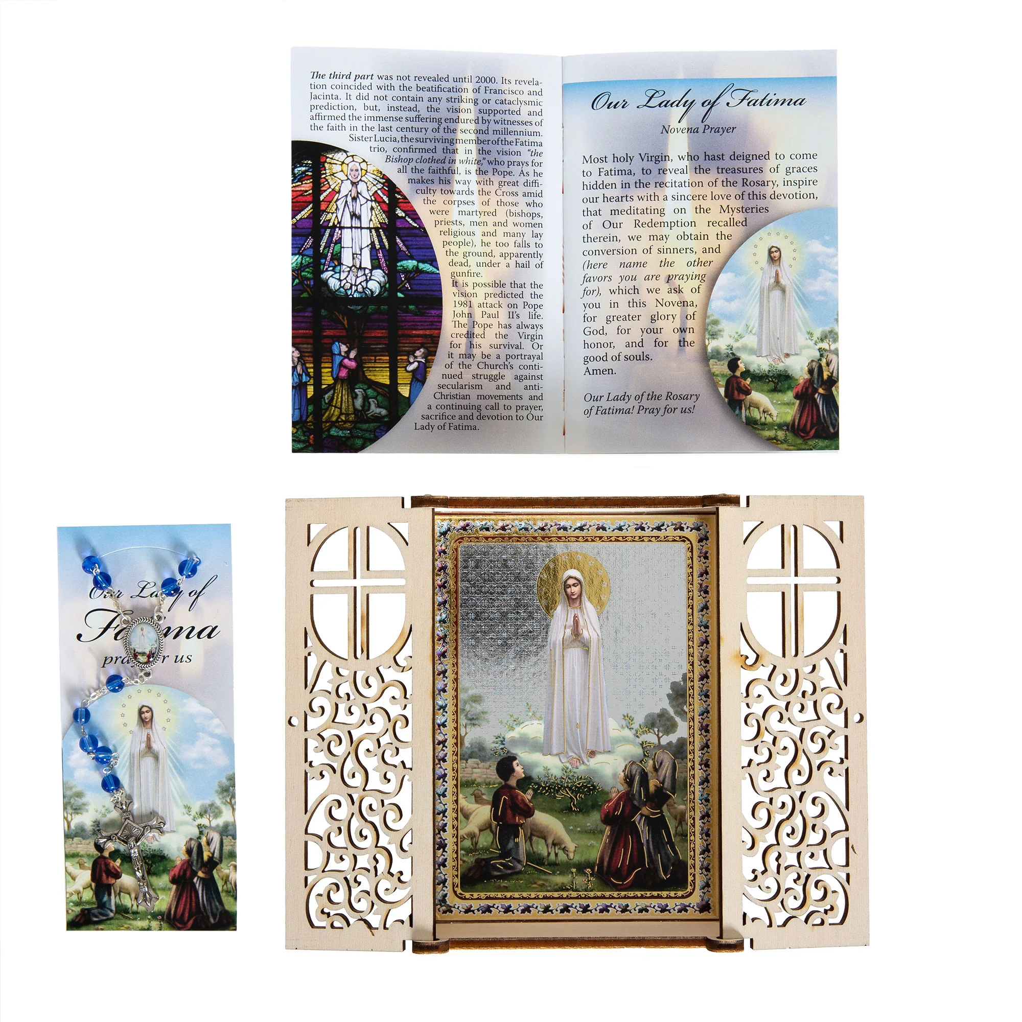 Mini Table Shrine - Our Lady of Fatima - Image 2