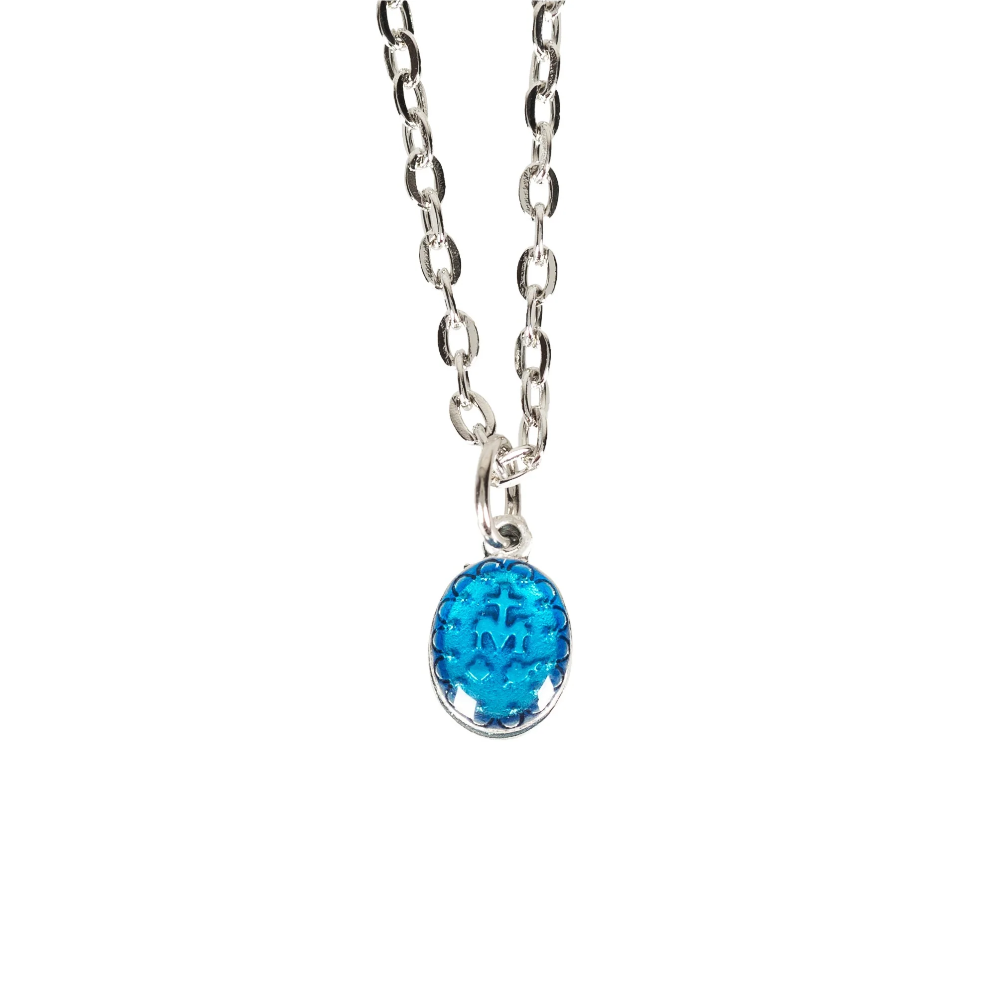 Miraculous Medal Blue Enamel (Small) - Image 2