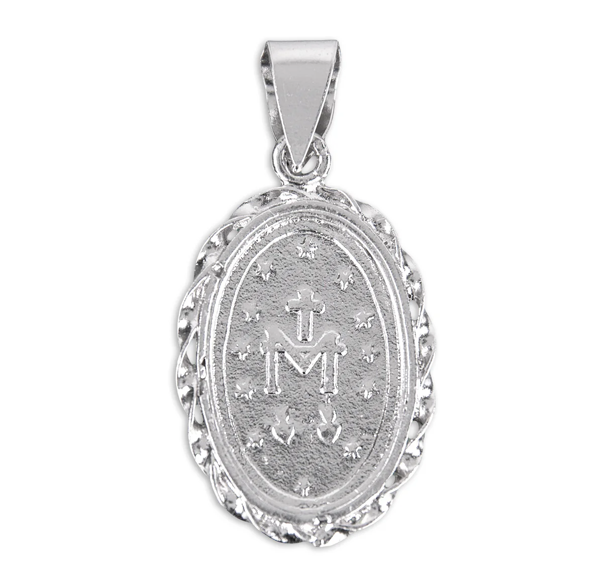 Miraculous Medal Cameo Necklace - Gold or Silver - Image 4