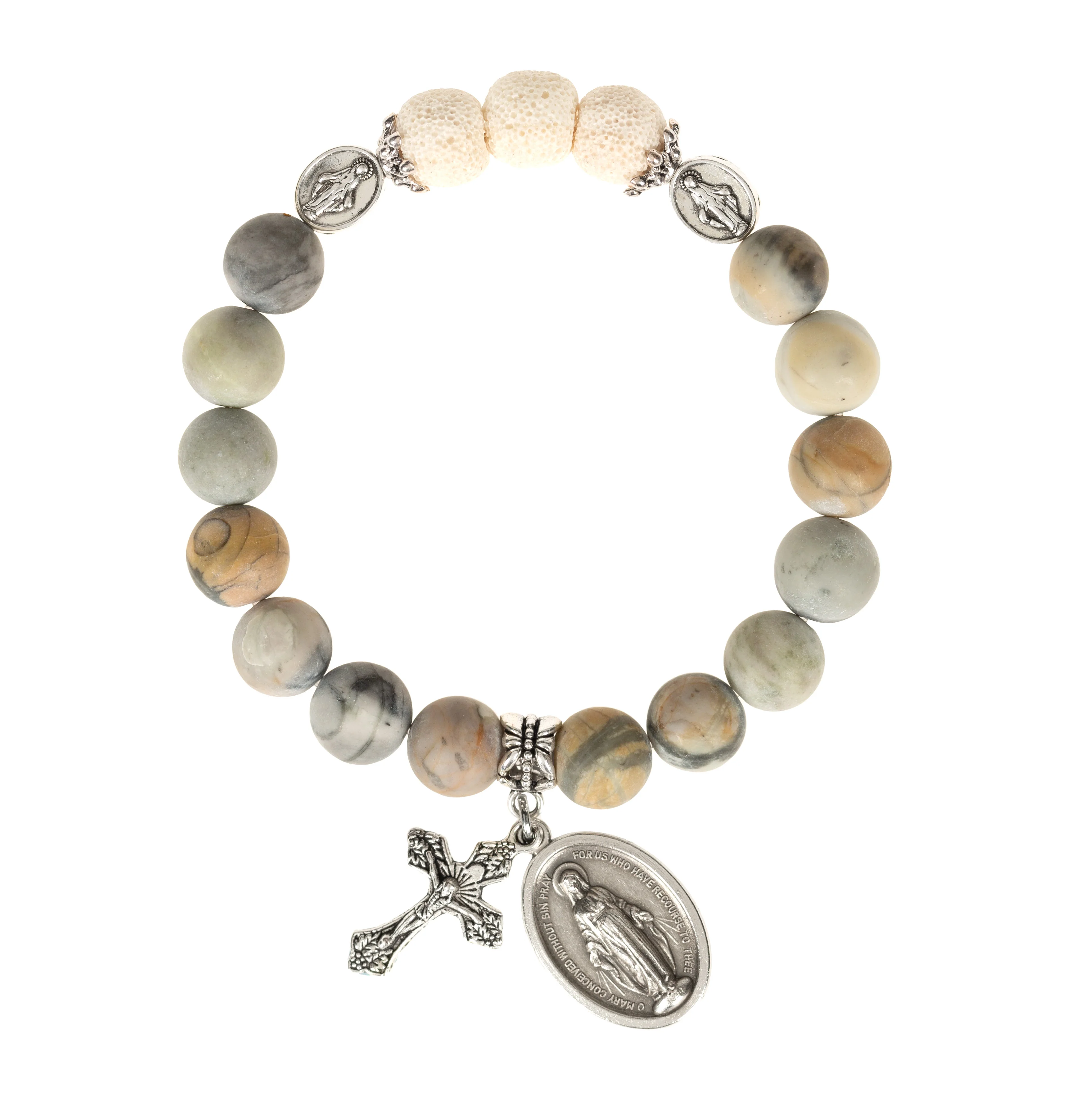 Miraculous Medal Essential Oil Bracelet - S/M or M/L - Image 4