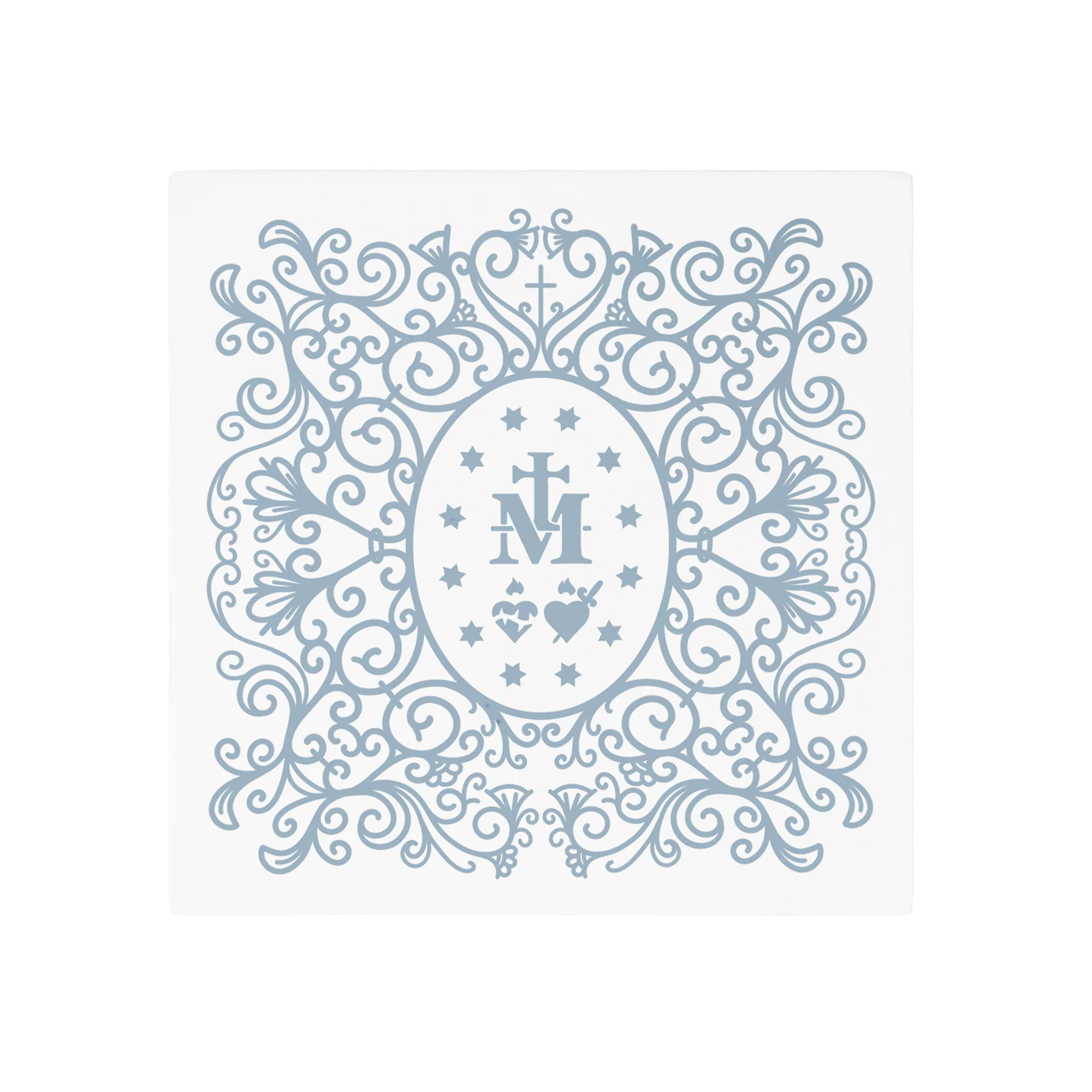 Miraculous Medal Filigree Wood Block - Image 3