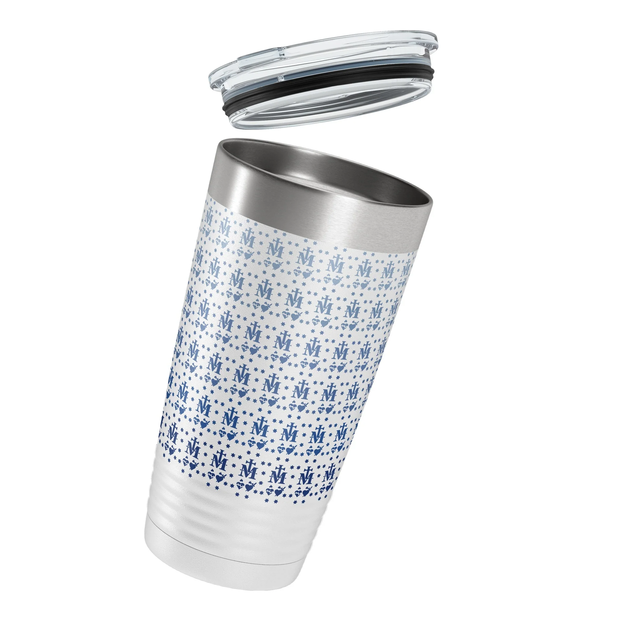 Miraculous Medal Insulated White 20oz Tumbler - Image 3