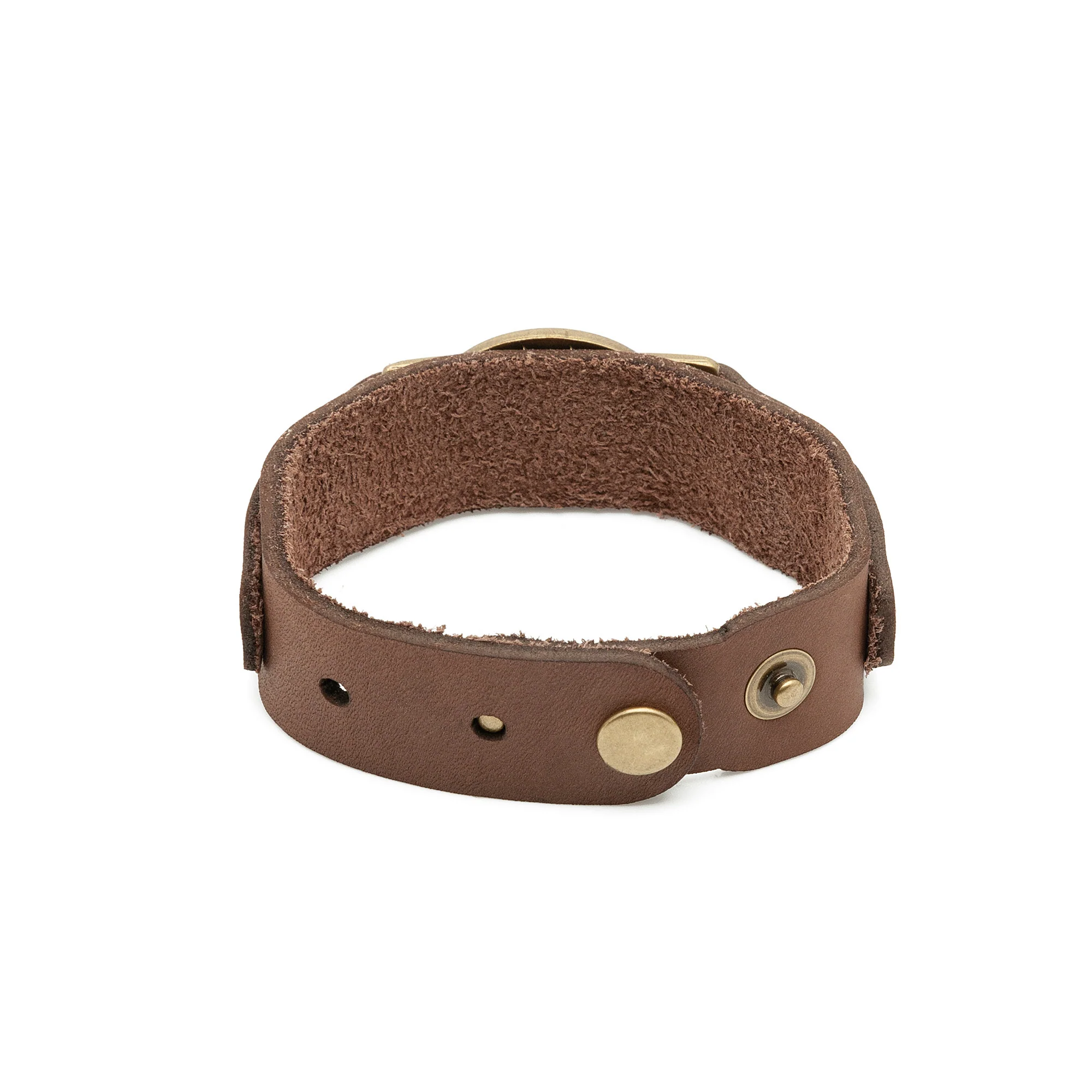 Miraculous Medal Leather Bracelet - Brown or Black - Image 5