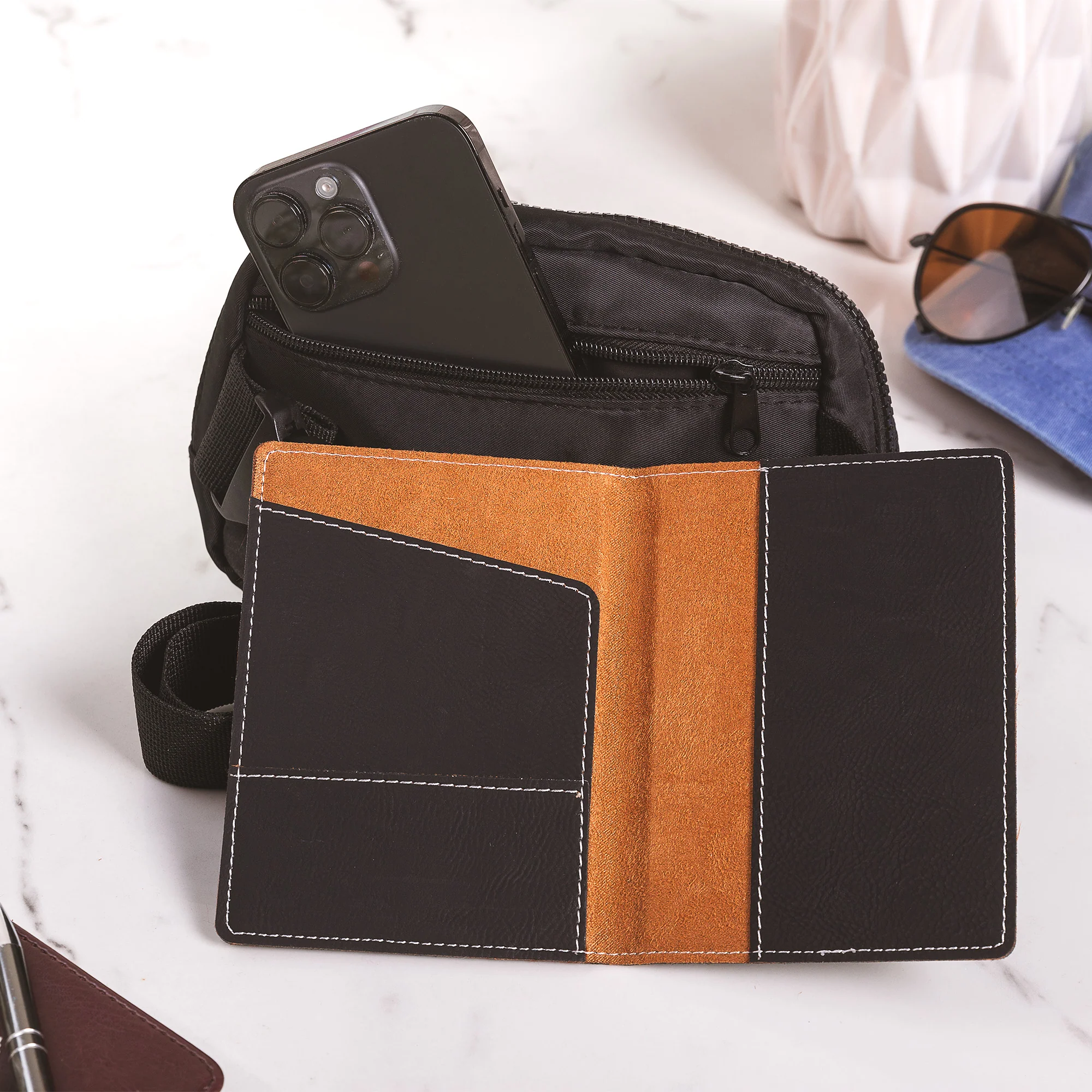 Miraculous Medal Passport Cover & Belt Bag Set - 2 Pieces - Image 3
