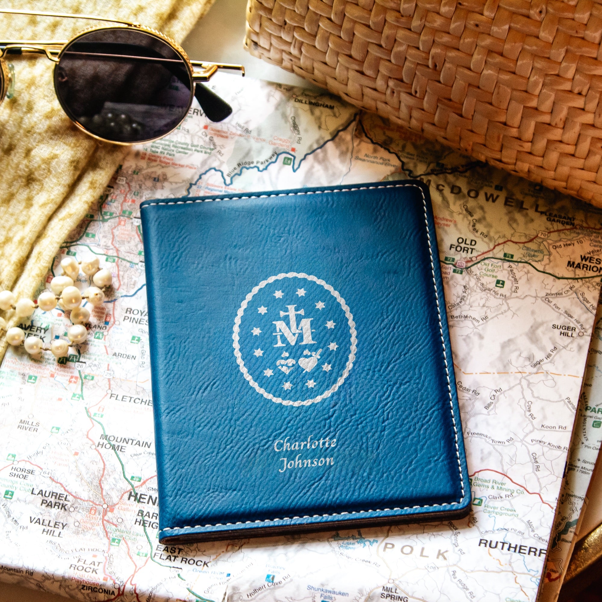 Miraculous Medal Passport Cover- Blue or White