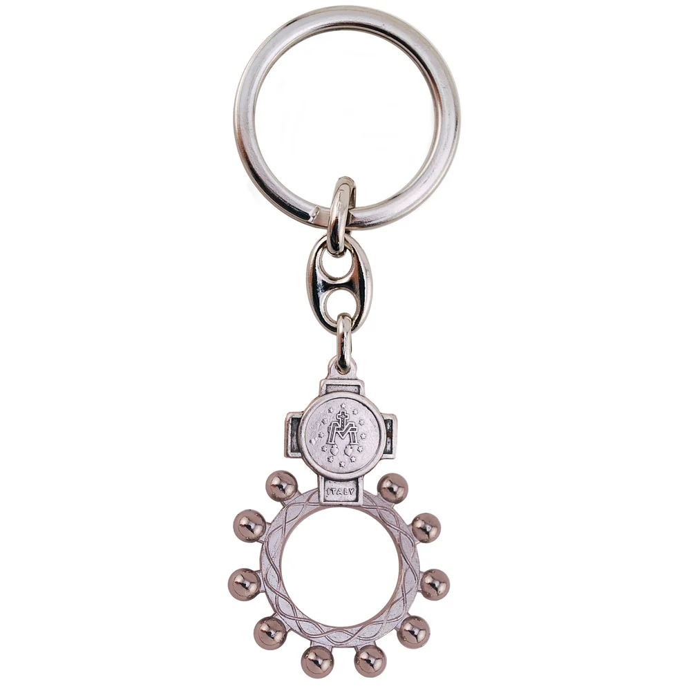 Miraculous One Decade Finger Rosary Keychain - Image 2