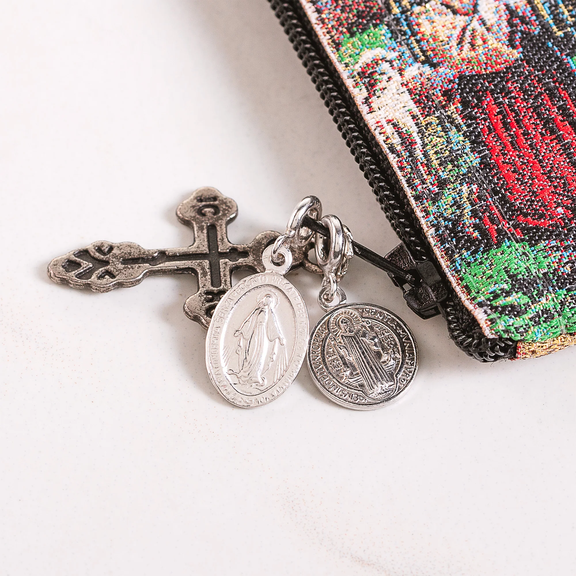 Miraculous & St. Benedict Medal Clip Charm Set